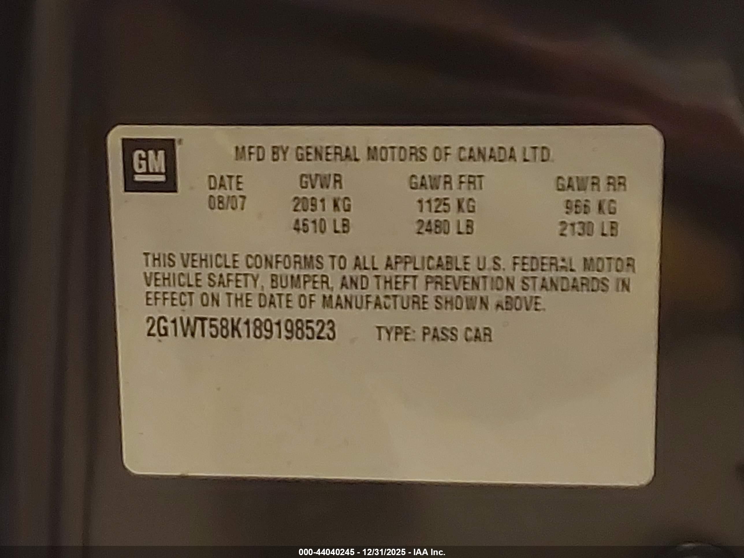 CHEVROLET IMPALA image 9