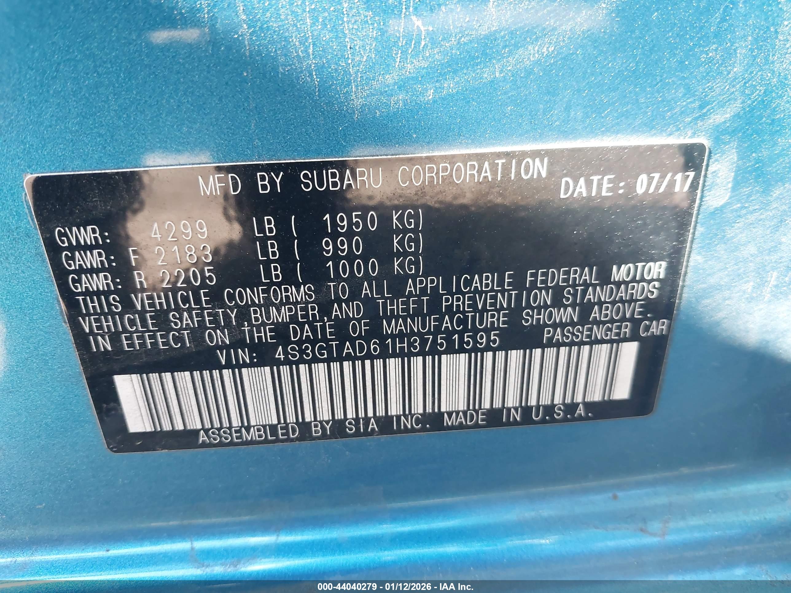 SUBARU IMPREZA image 9