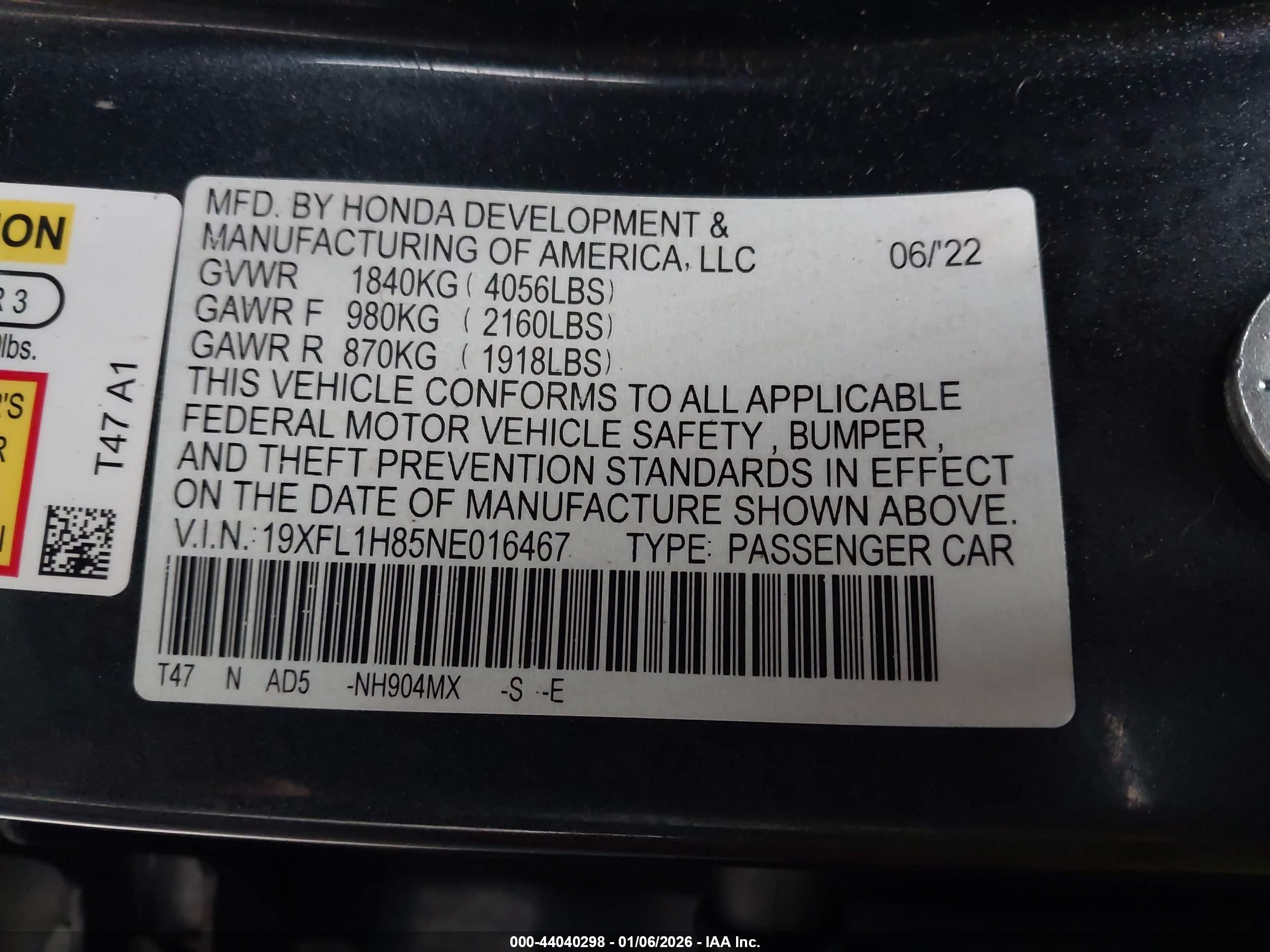 HONDA CIVIC image 9