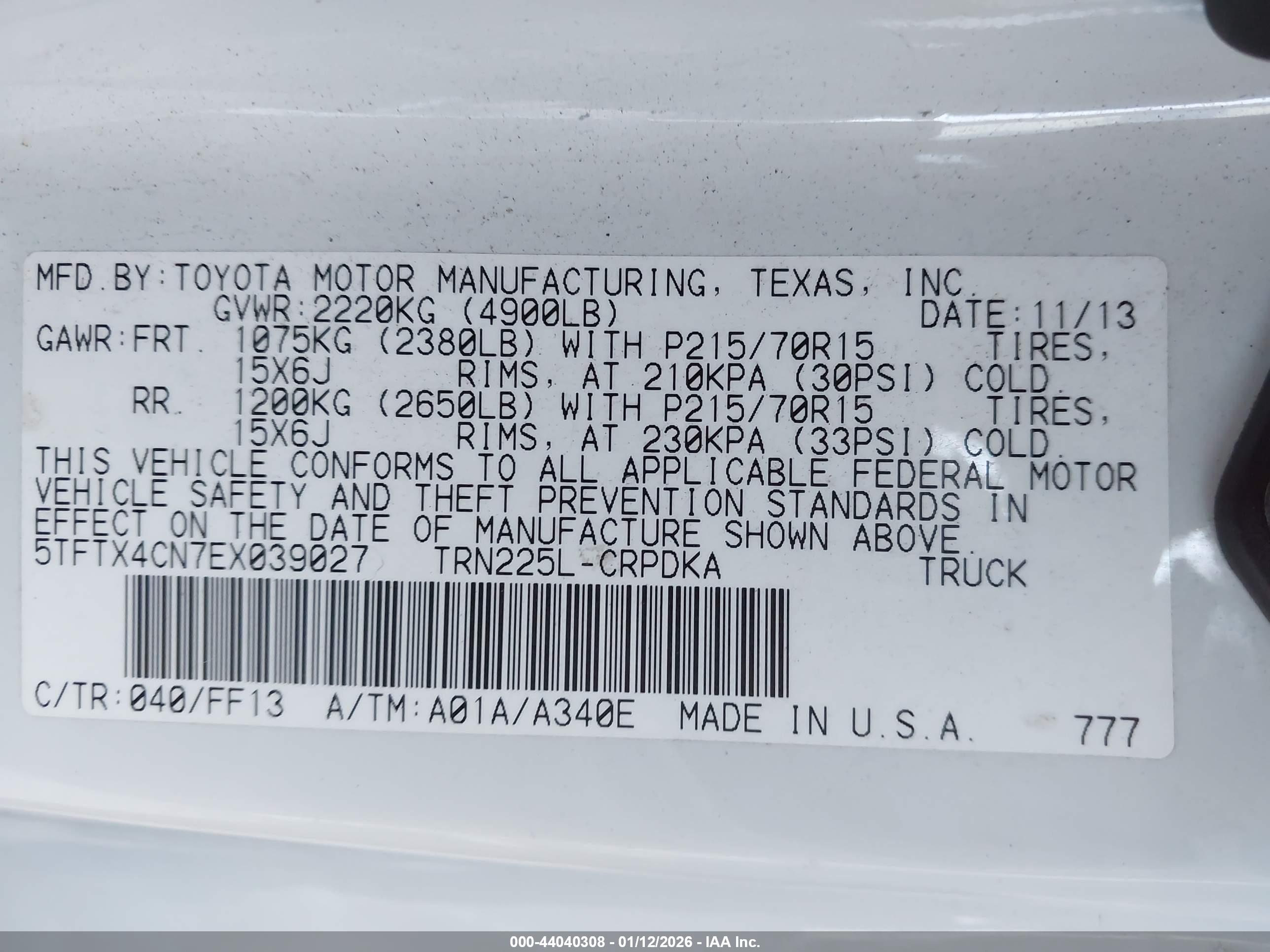 TOYOTA TACOMA image 9