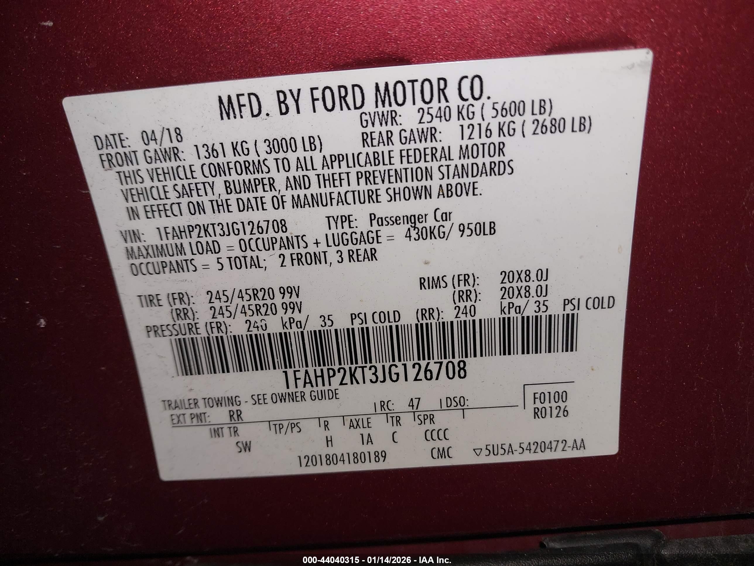 FORD TAURUS image 9