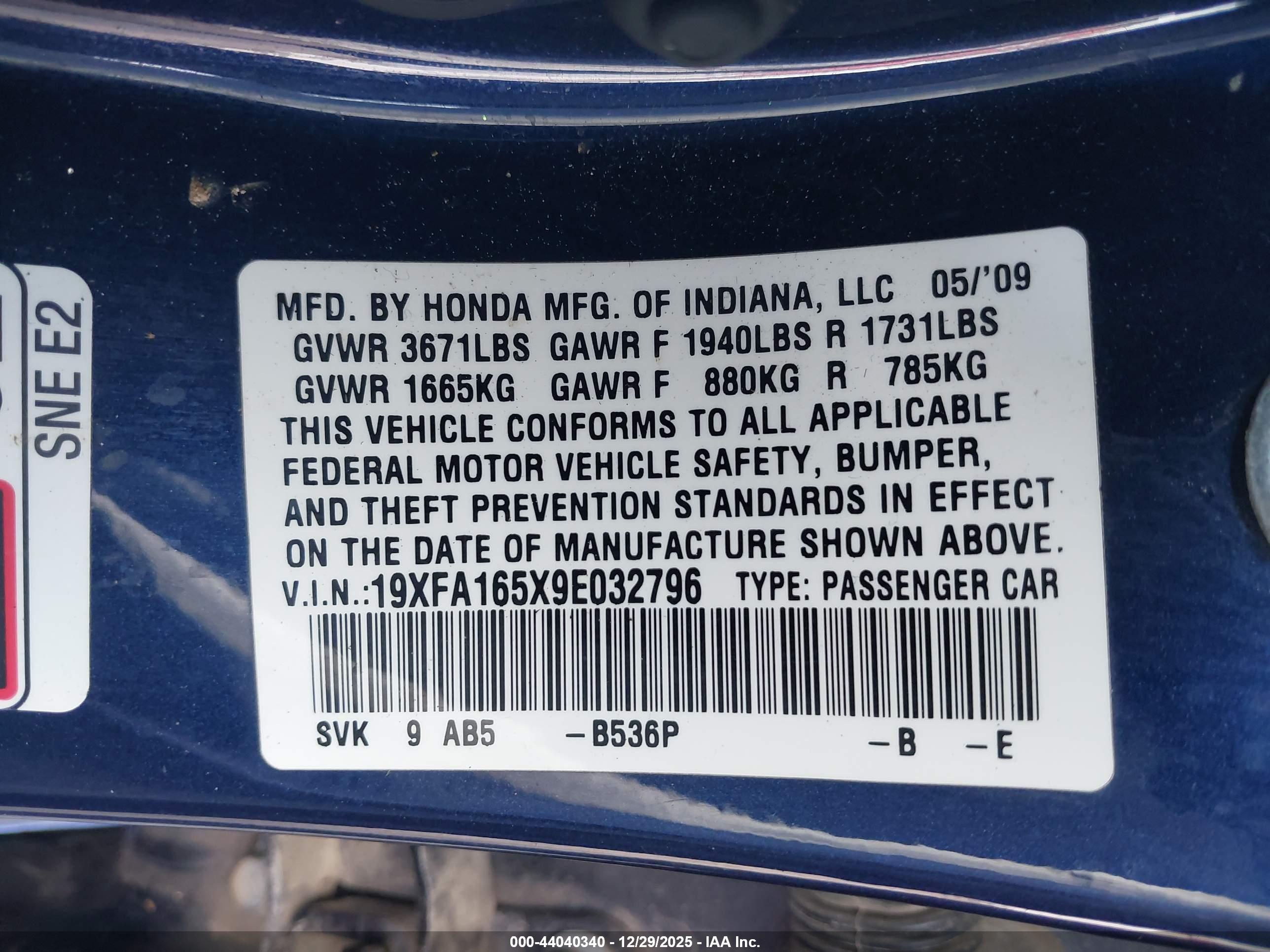 HONDA CIVIC image 9