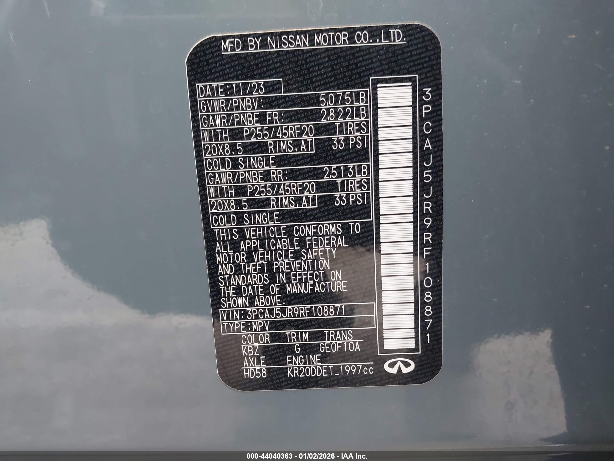 INFINITI QX55 image 9