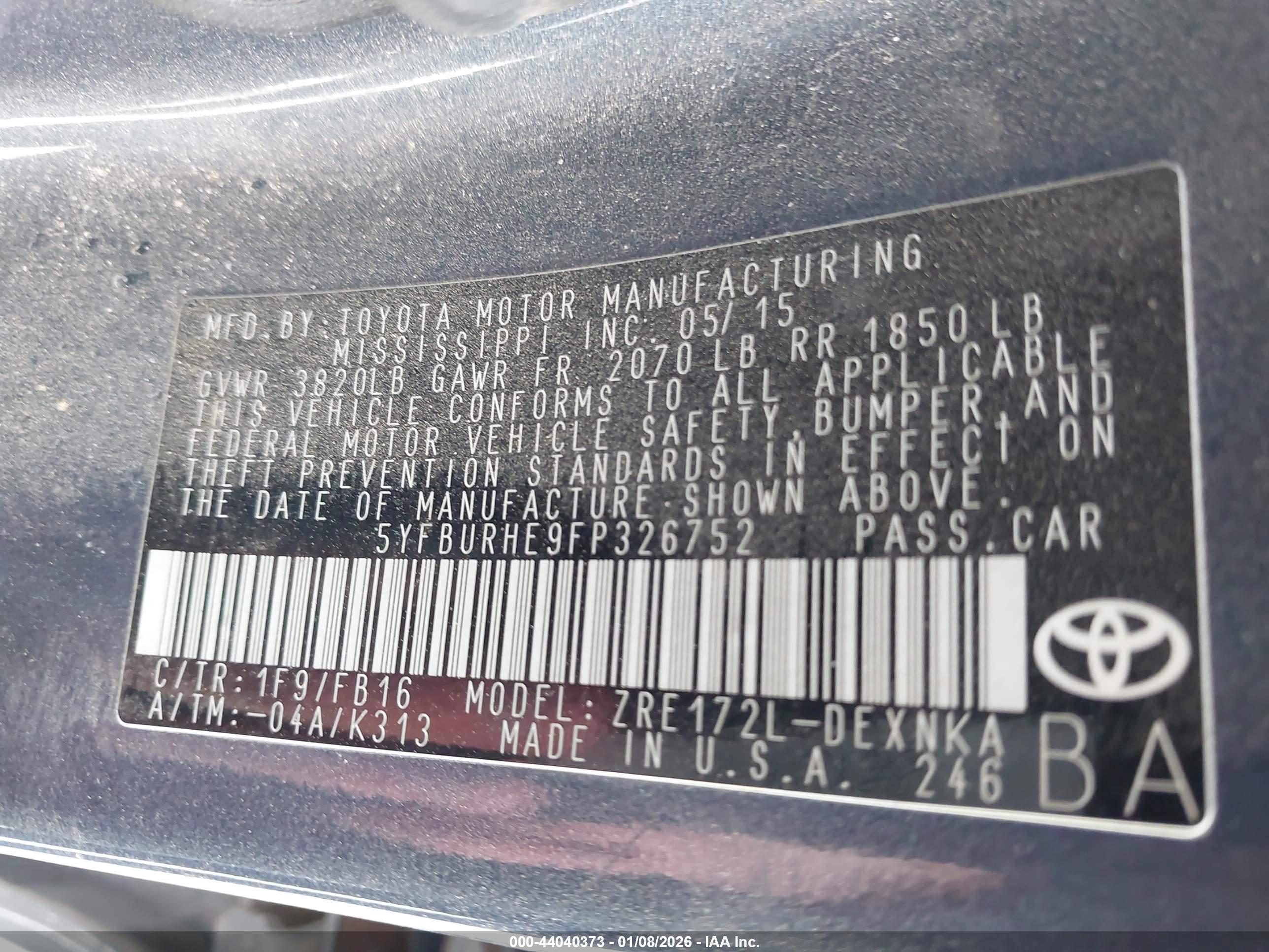 TOYOTA COROLLA image 9