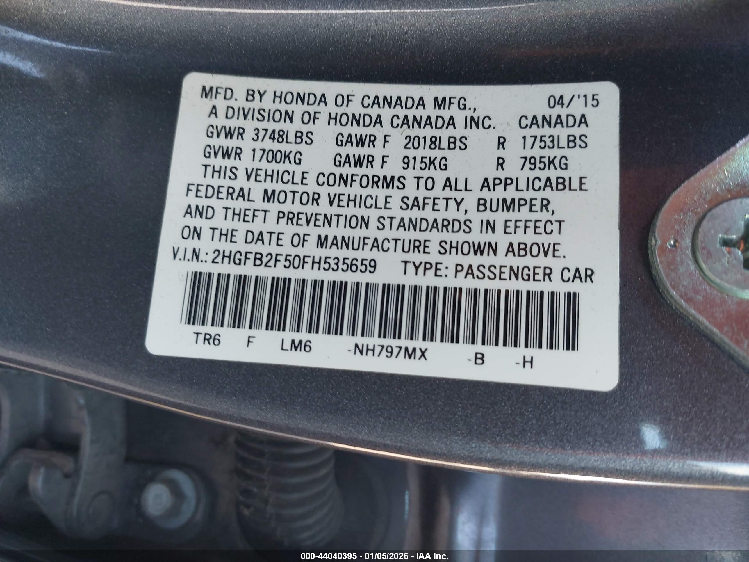 HONDA CIVIC image 9