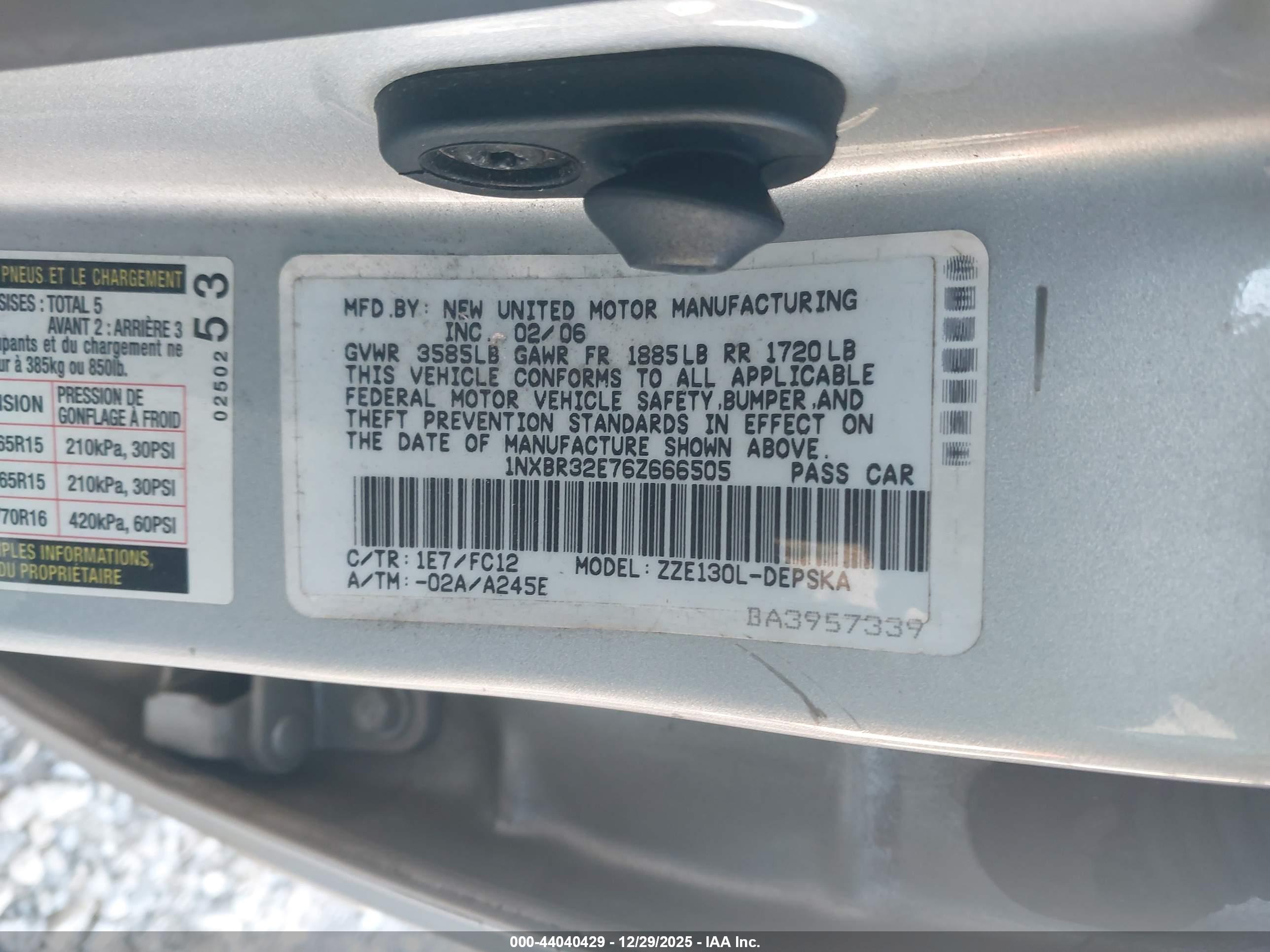 TOYOTA COROLLA image 9