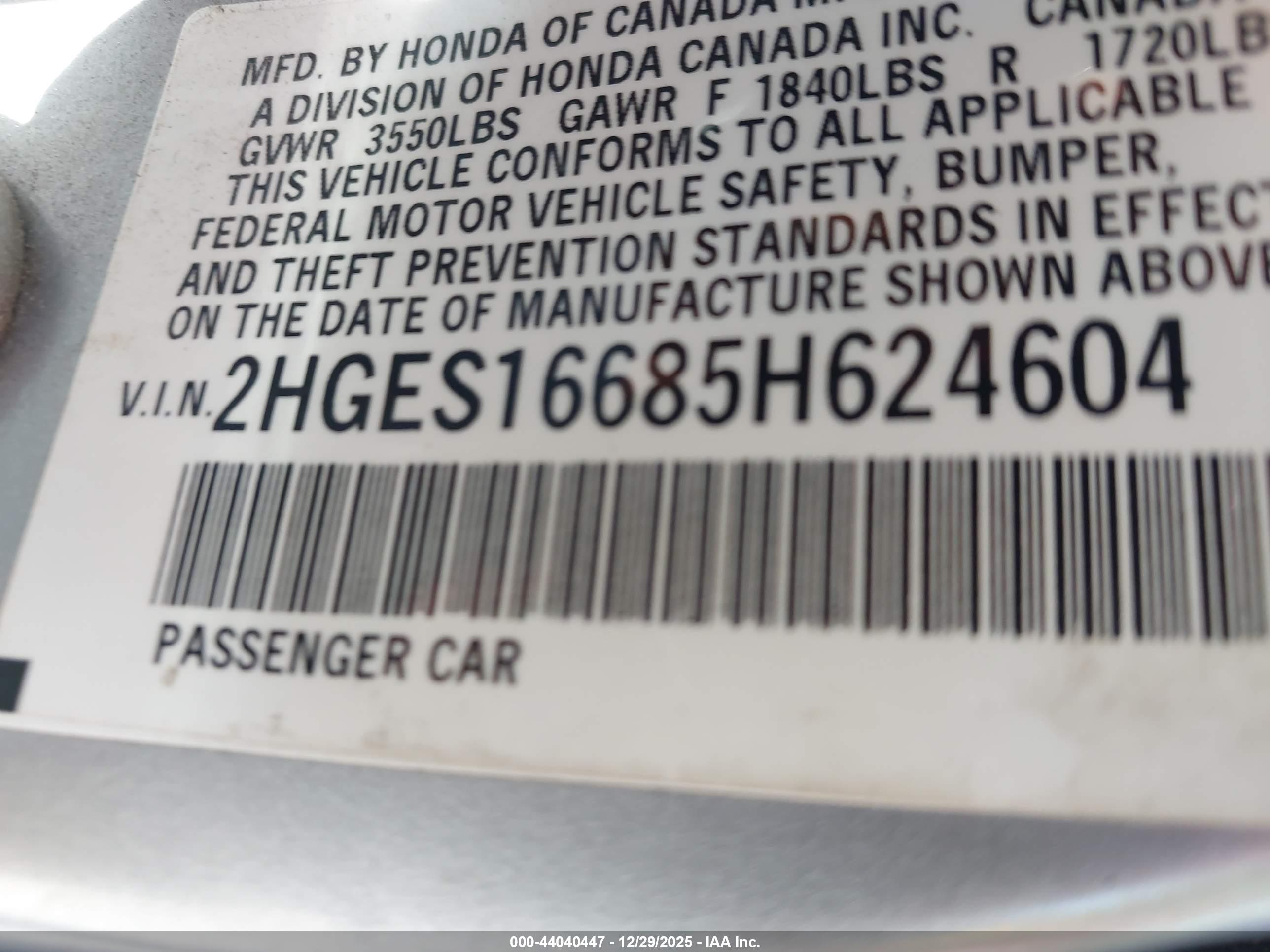 HONDA CIVIC image 9