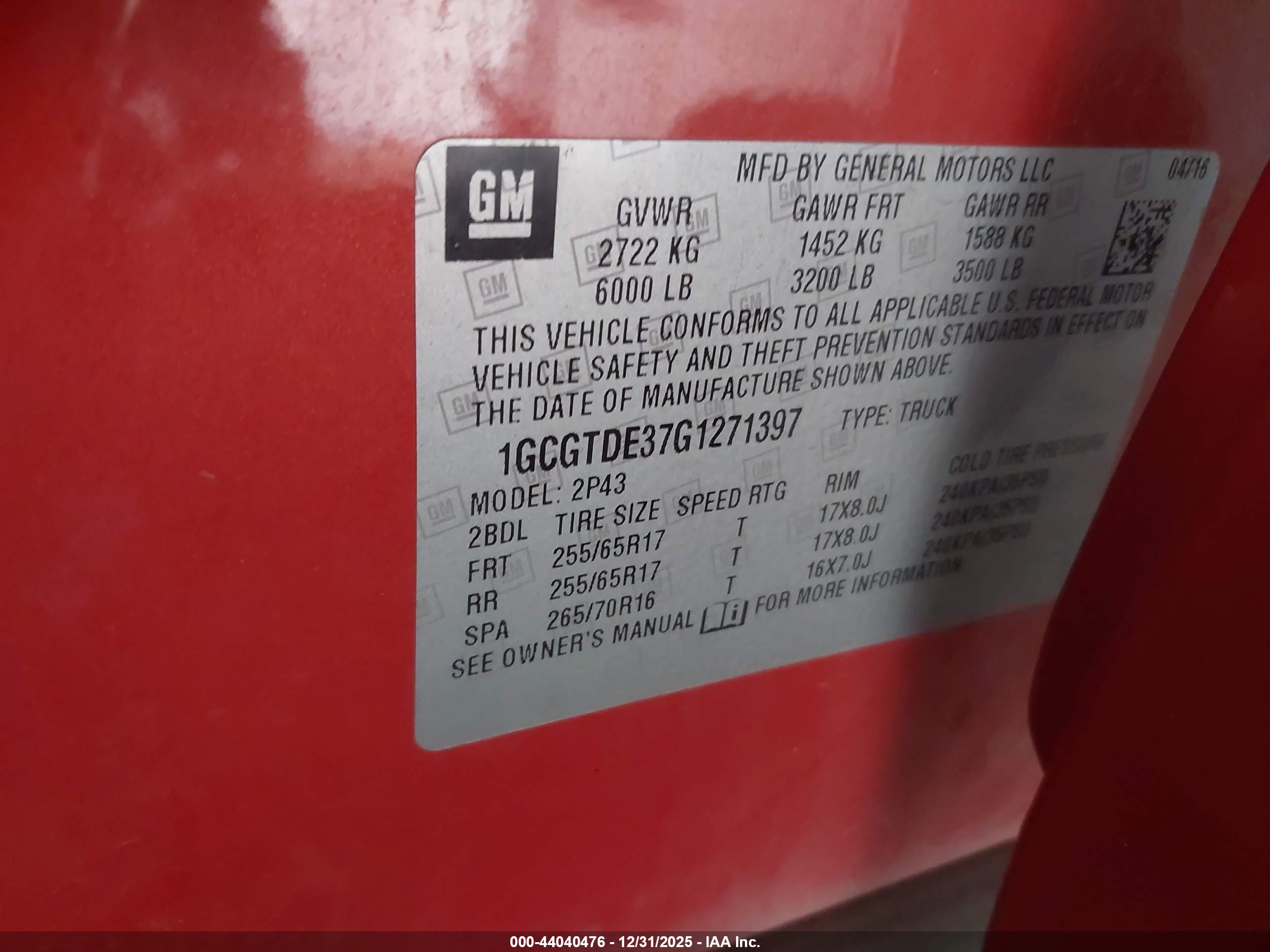 CHEVROLET COLORADO image 9