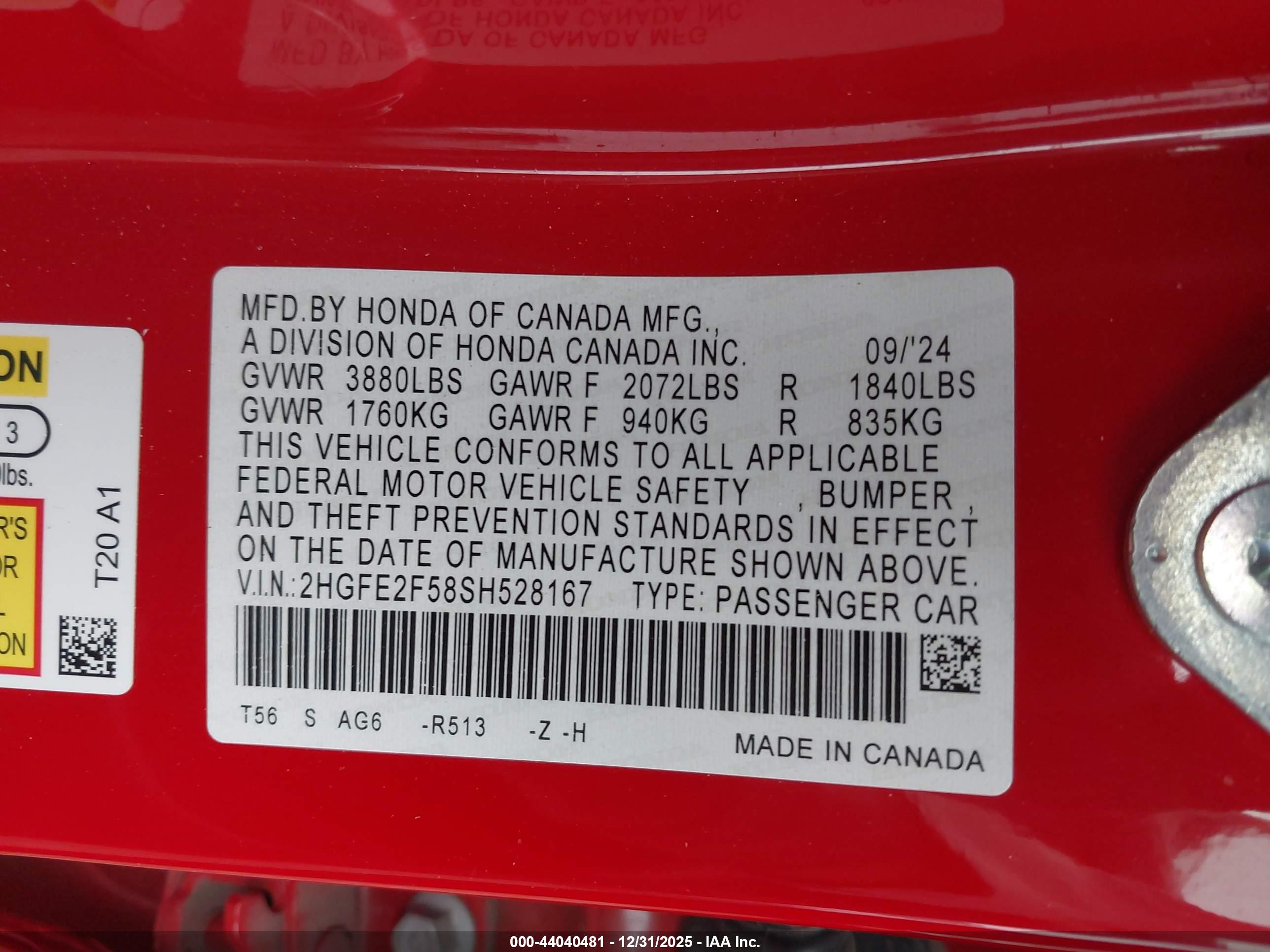 HONDA CIVIC image 9