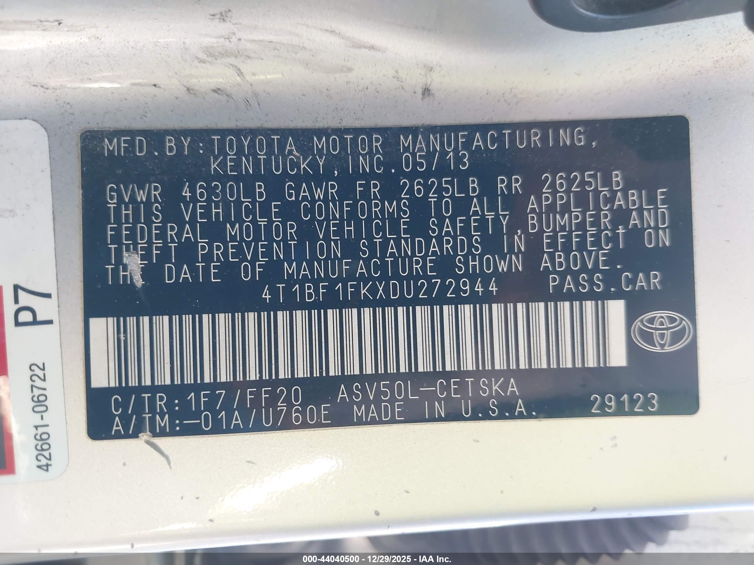TOYOTA CAMRY image 9