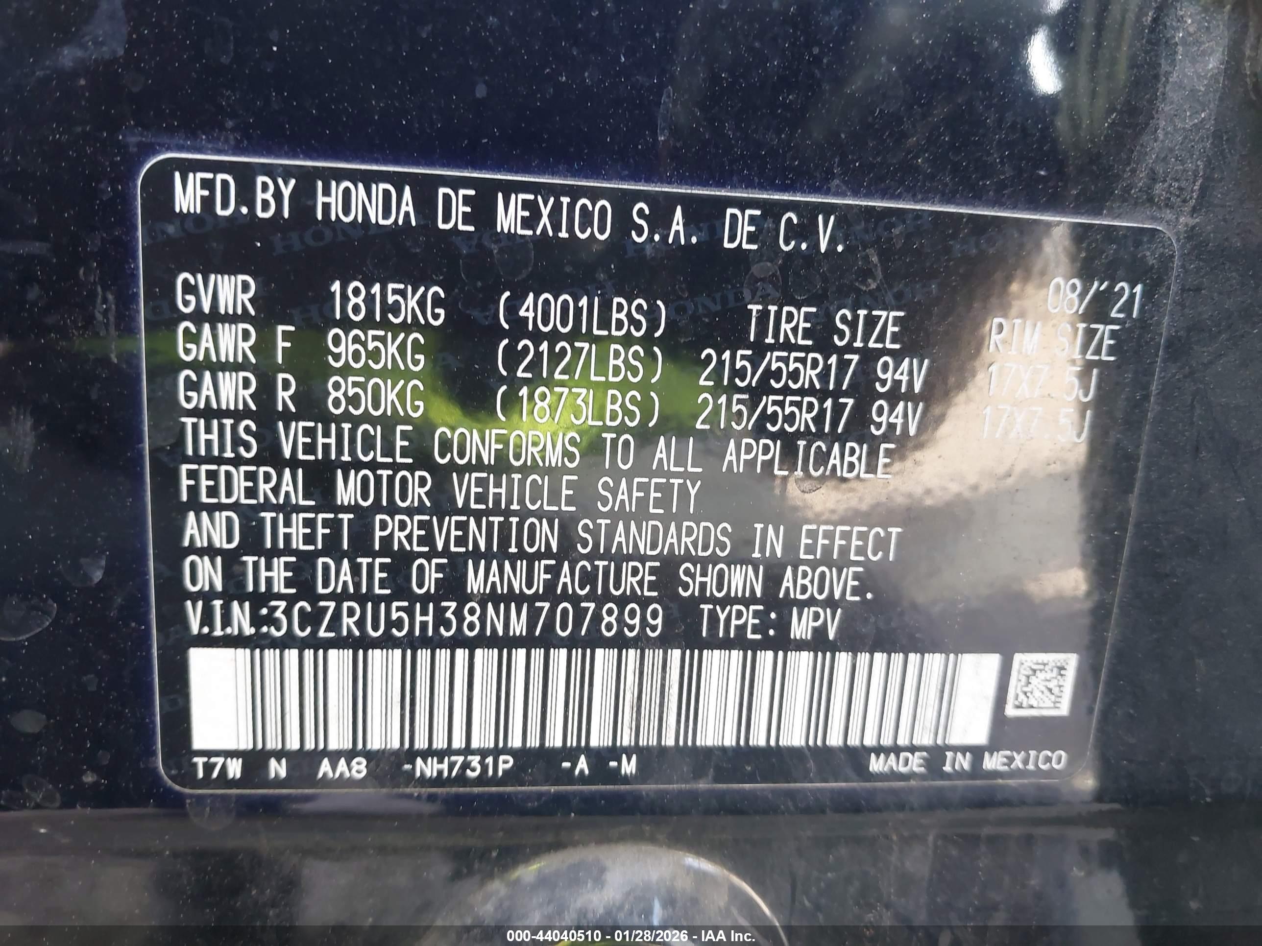 HONDA HR-V image 9