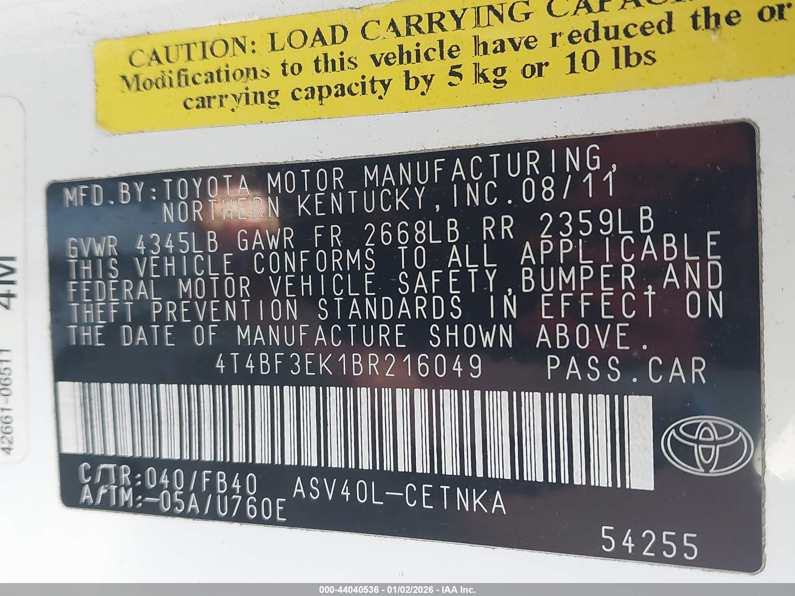 TOYOTA CAMRY image 9