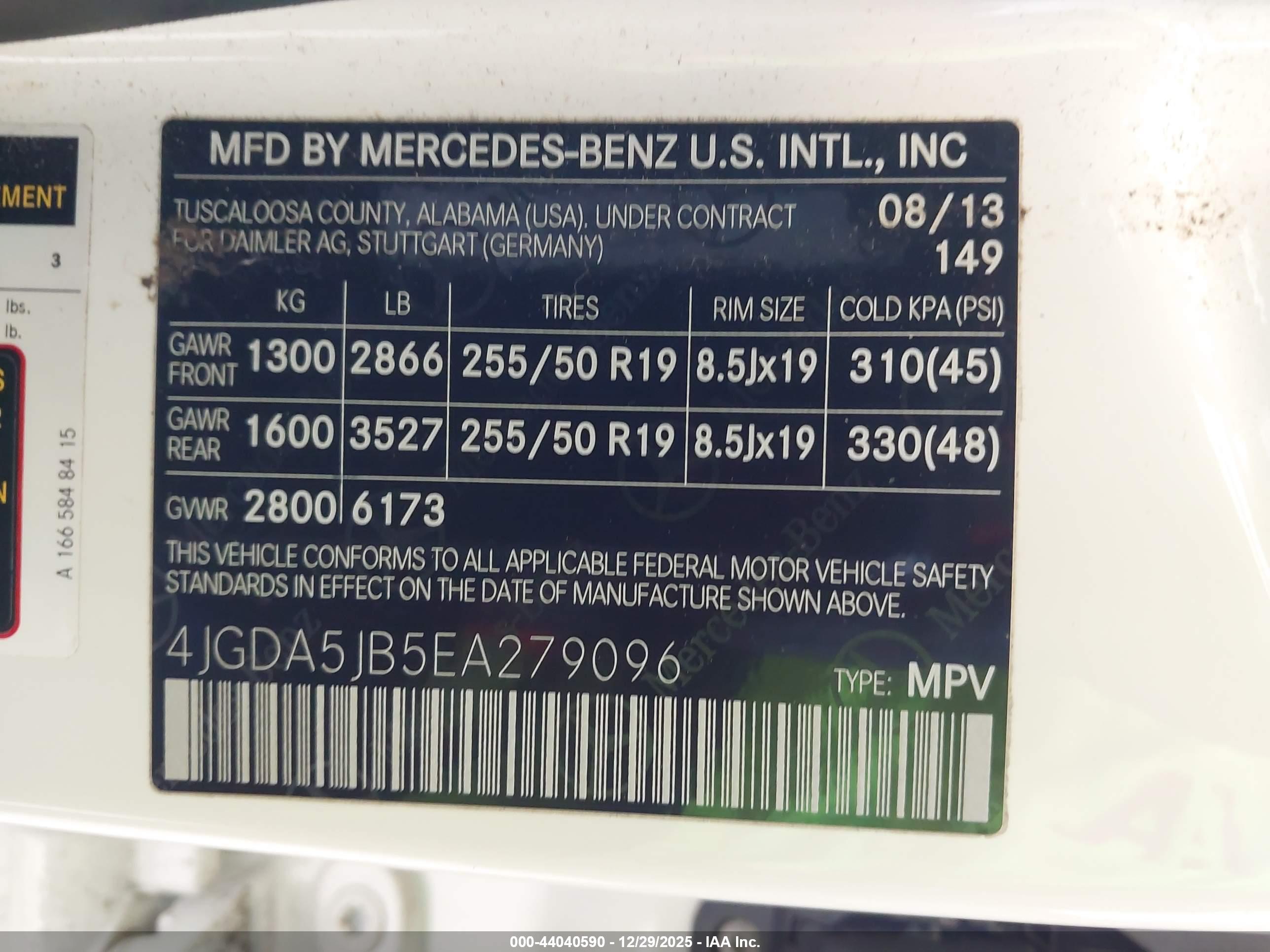 MERCEDES-BENZ ML image 9