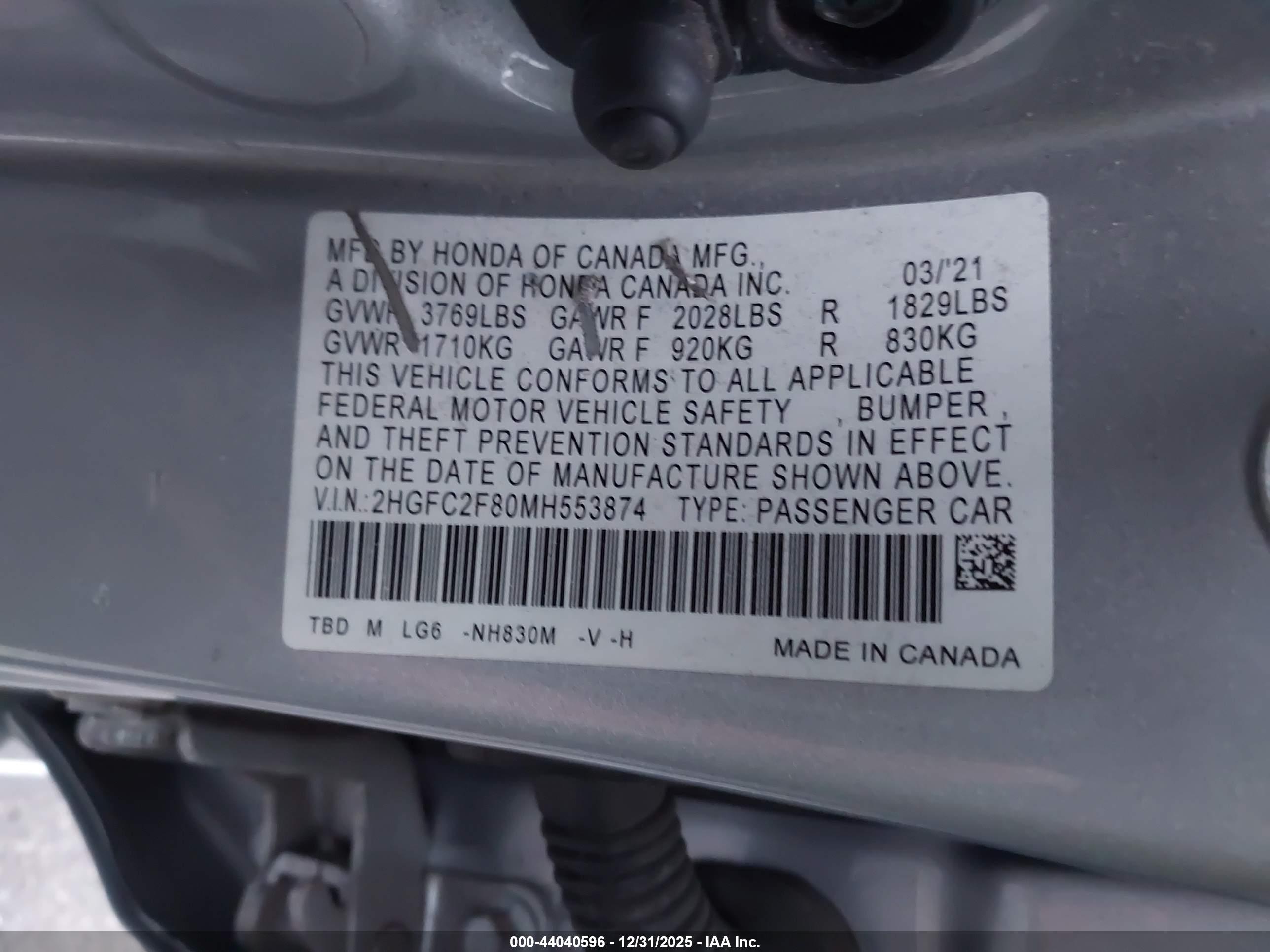 HONDA CIVIC image 9