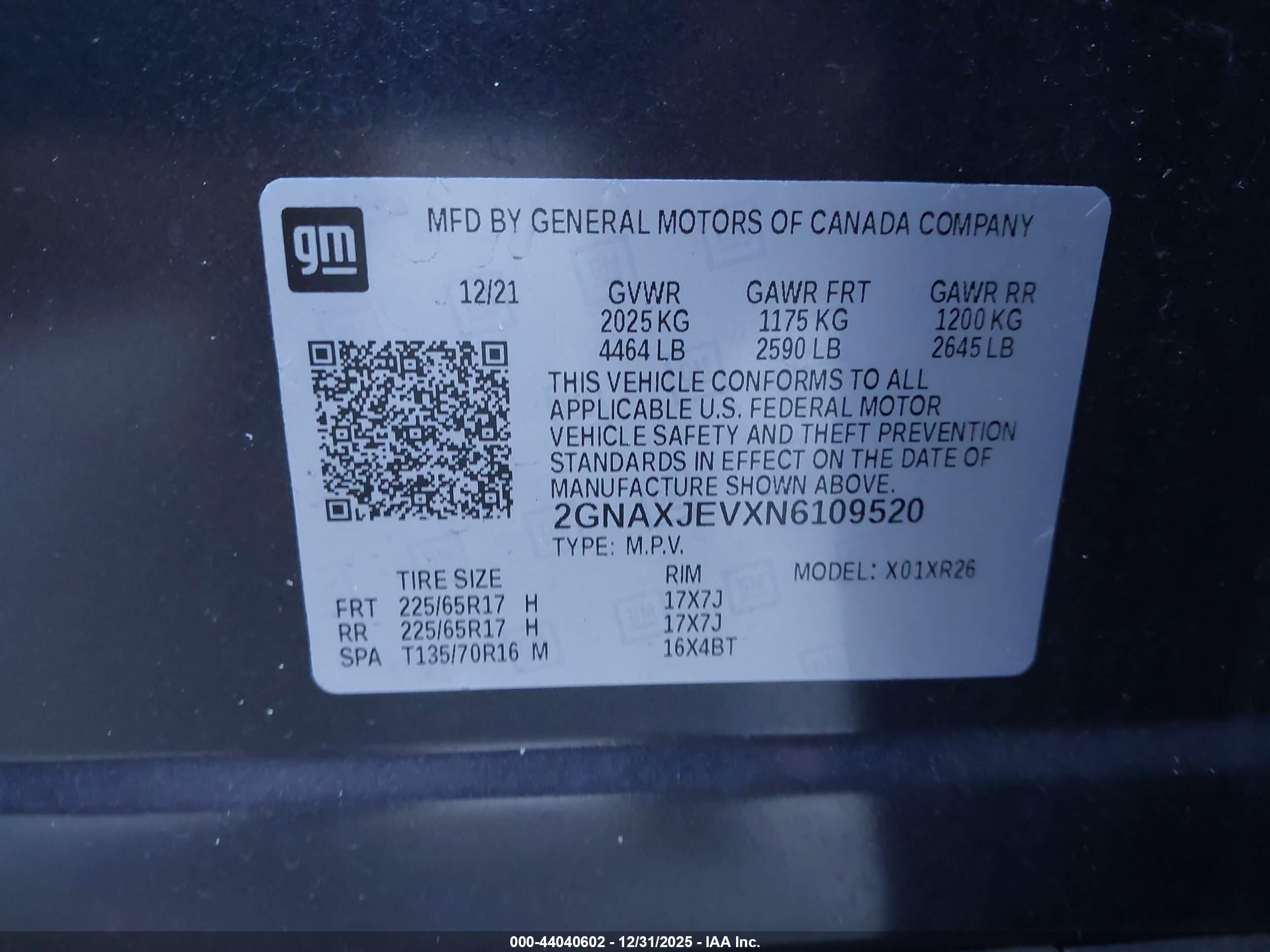 CHEVROLET EQUINOX image 9