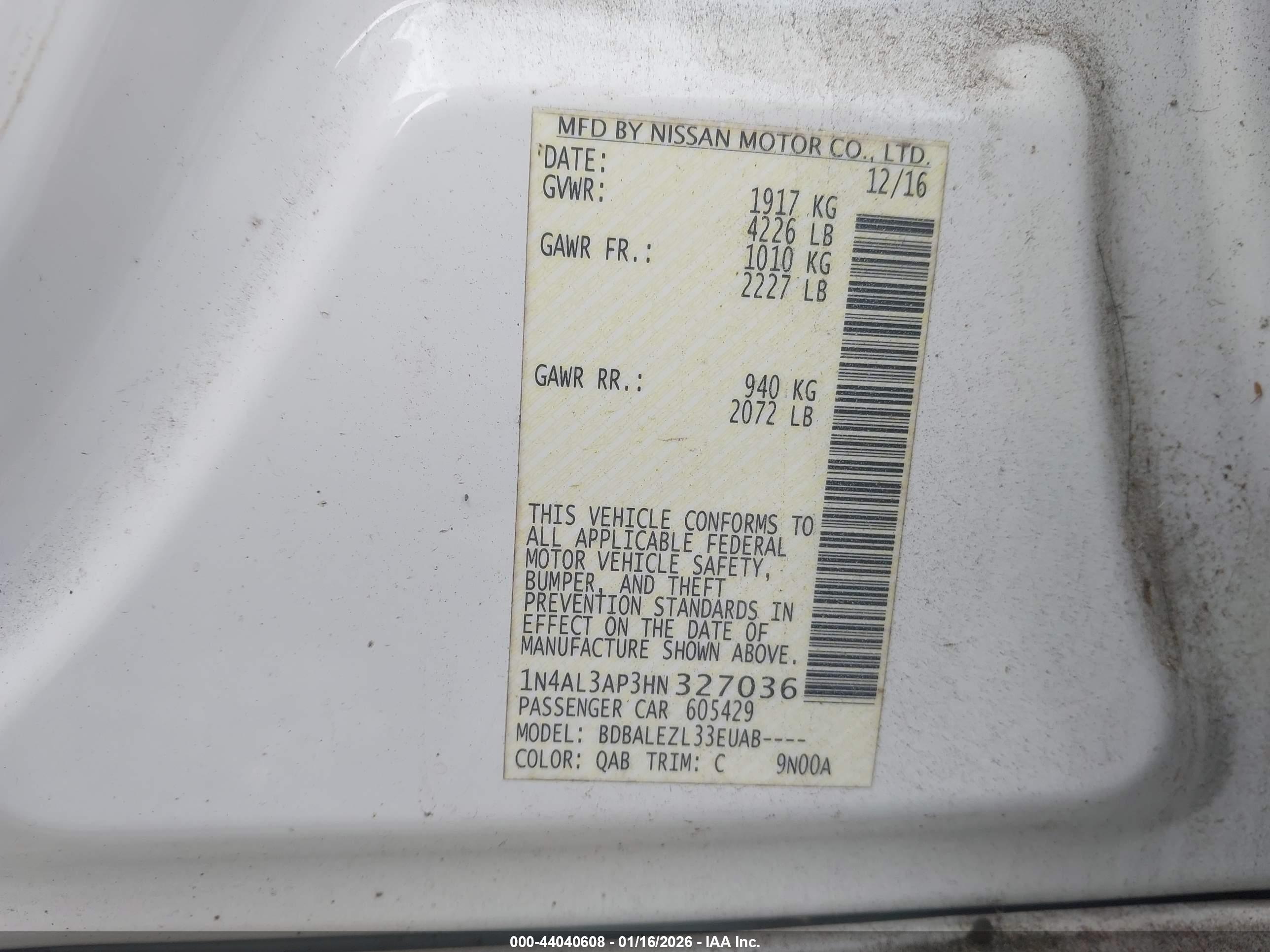 NISSAN ALTIMA image 9