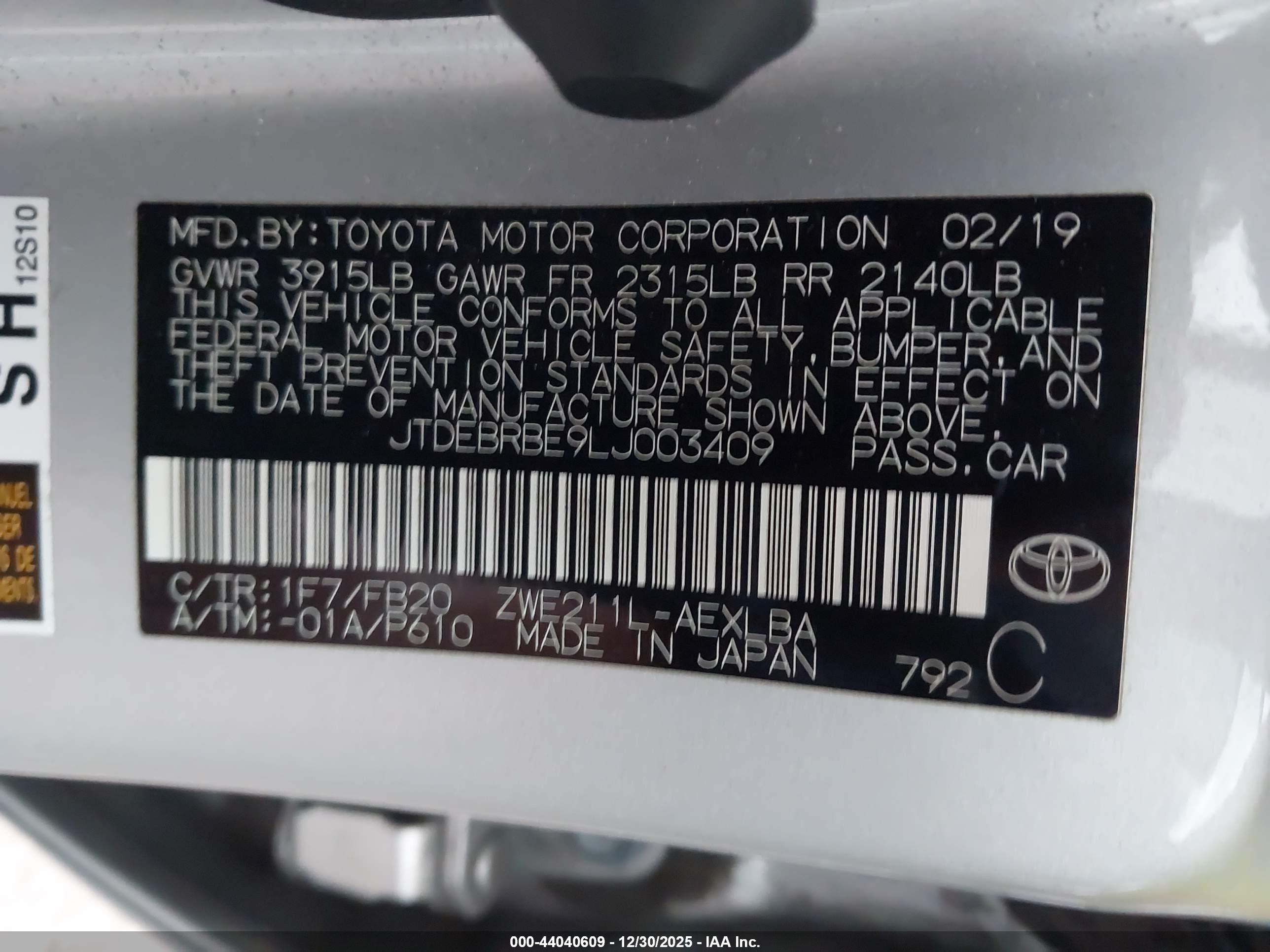 TOYOTA COROLLA image 9