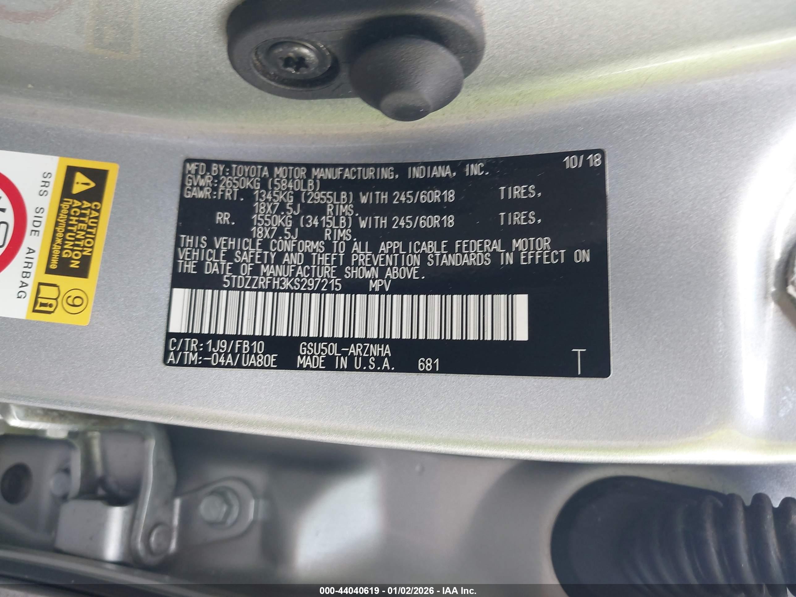 TOYOTA HIGHLANDER image 9
