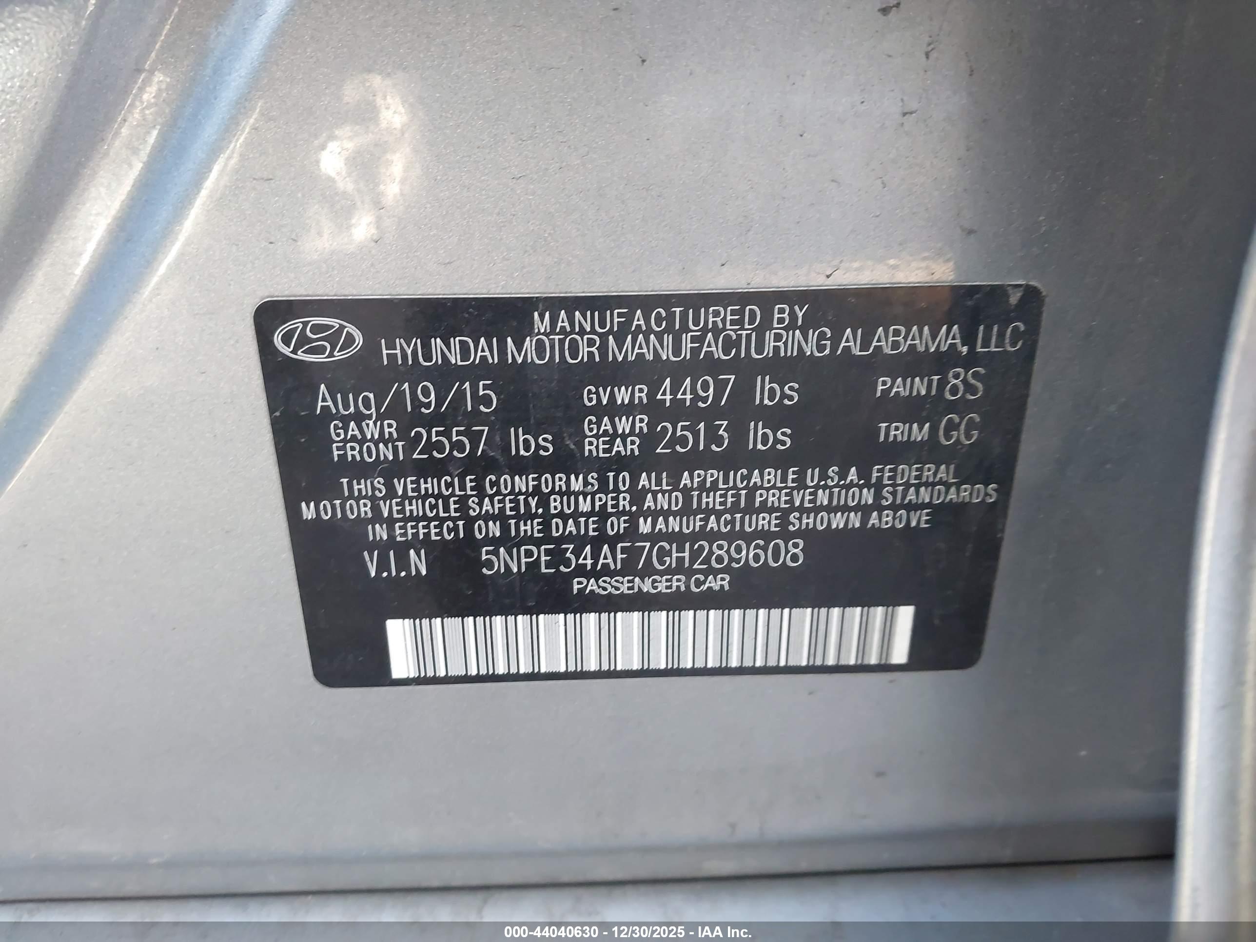 HYUNDAI SONATA image 9
