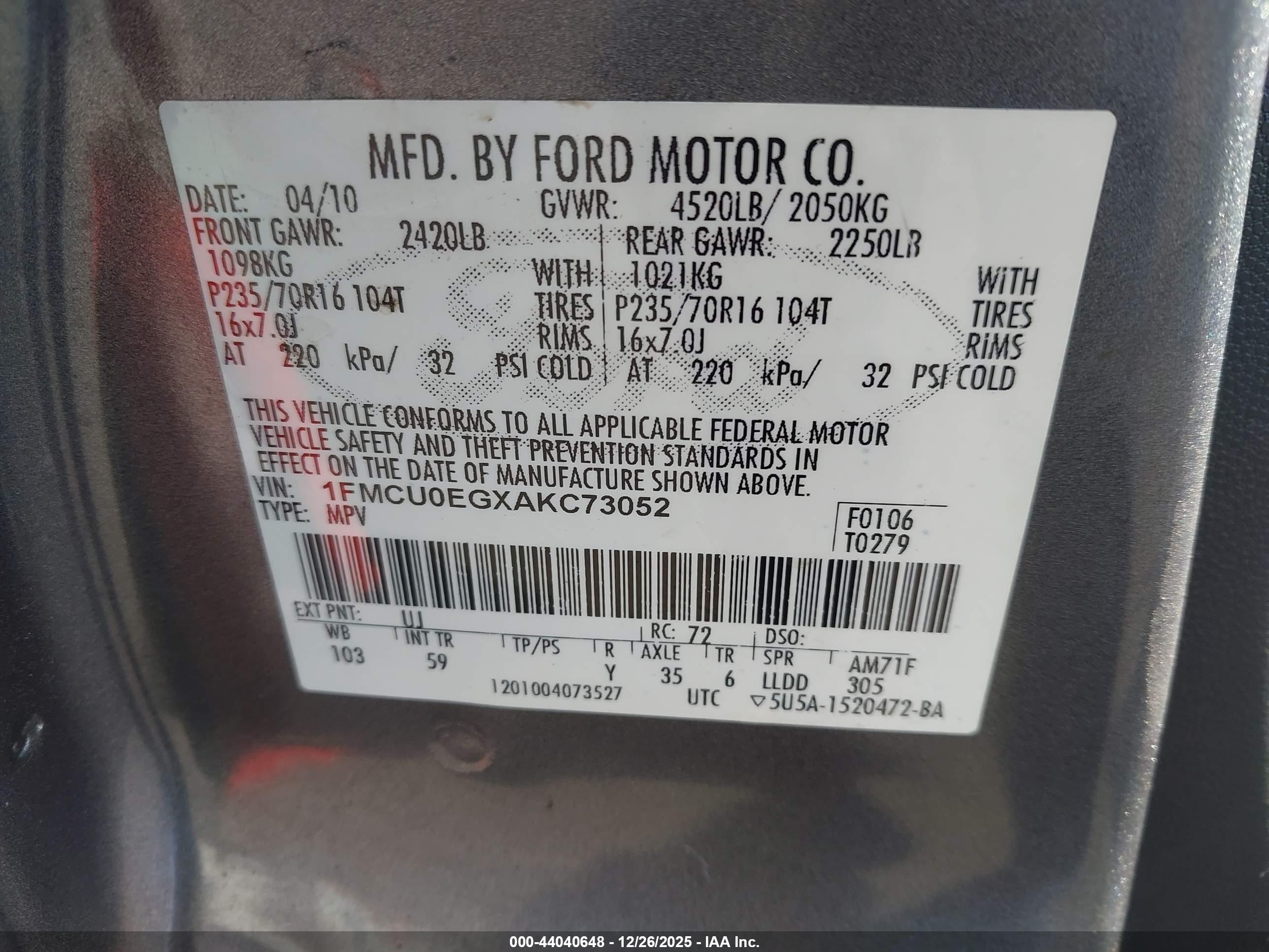 FORD ESCAPE image 9