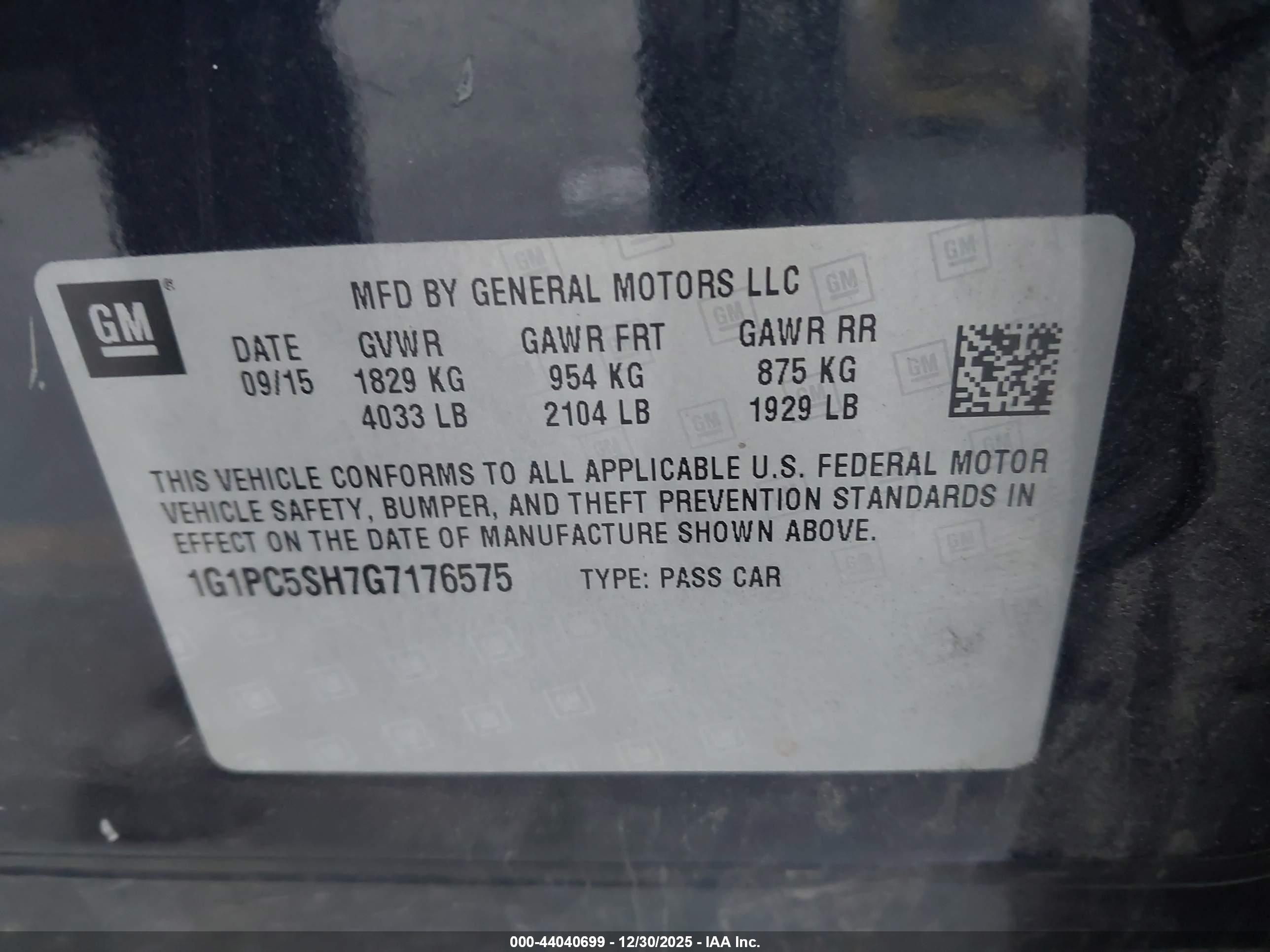 CHEVROLET CRUZE image 9