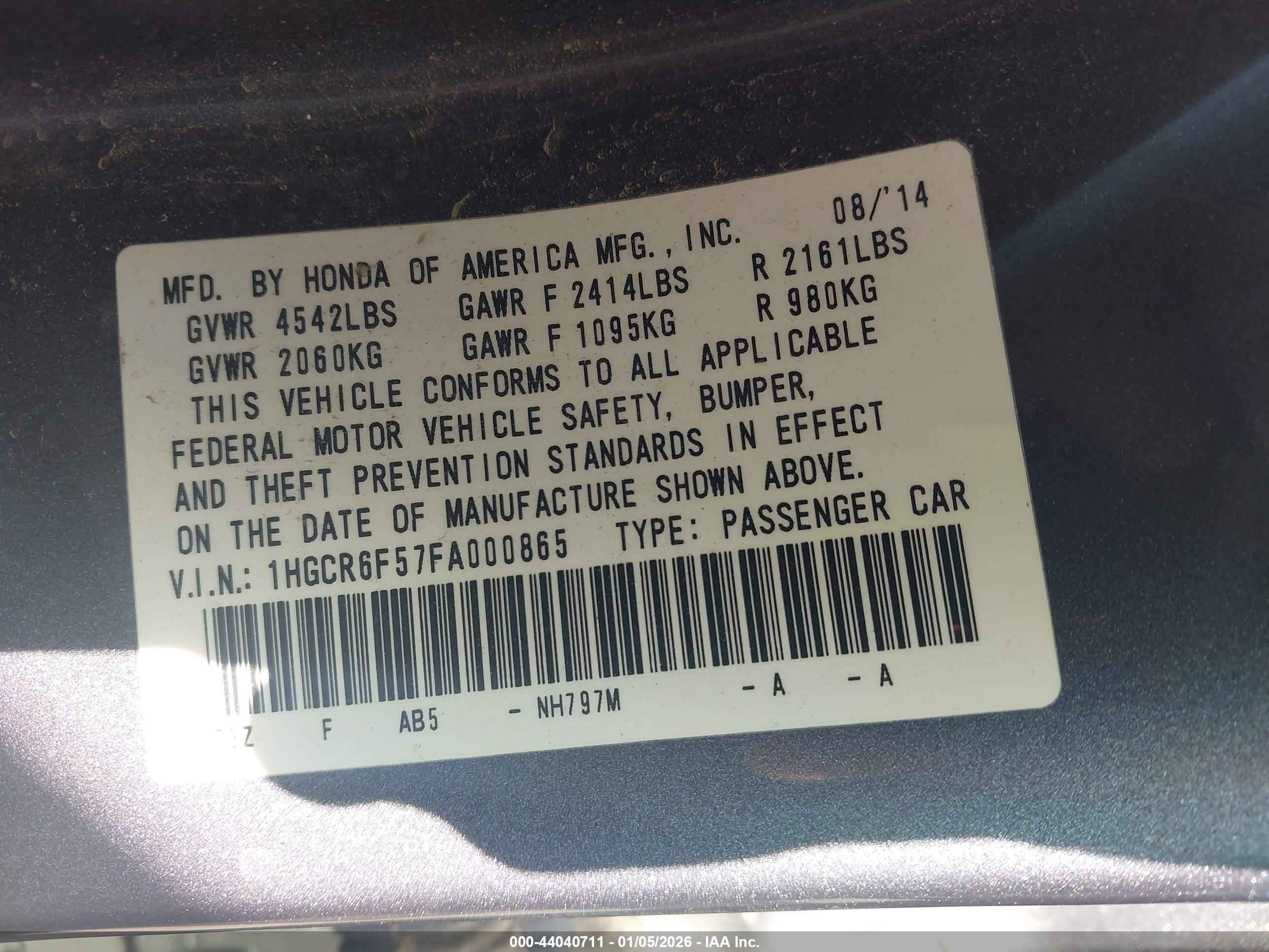 HONDA ACCORD image 9