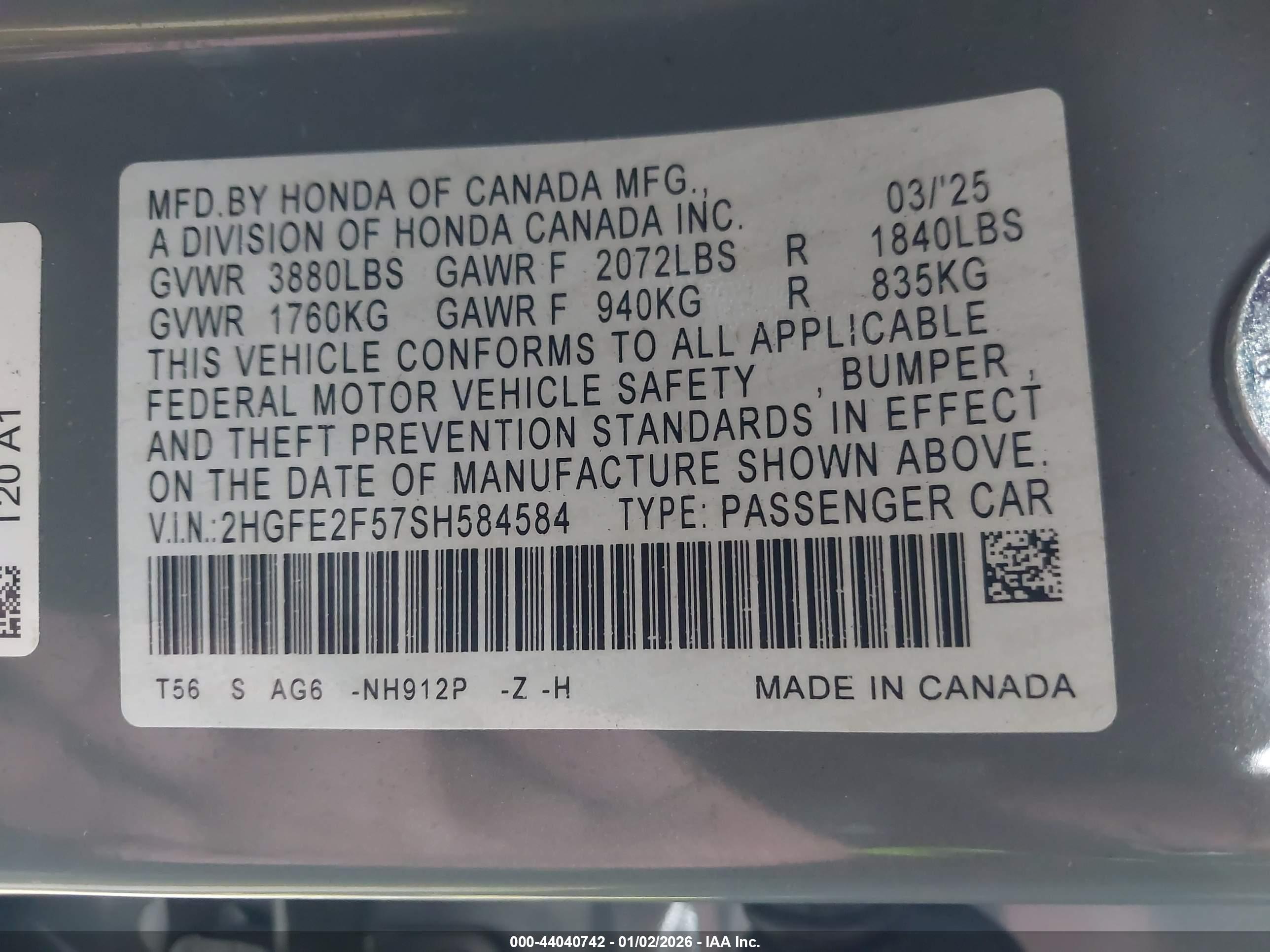 HONDA CIVIC image 9