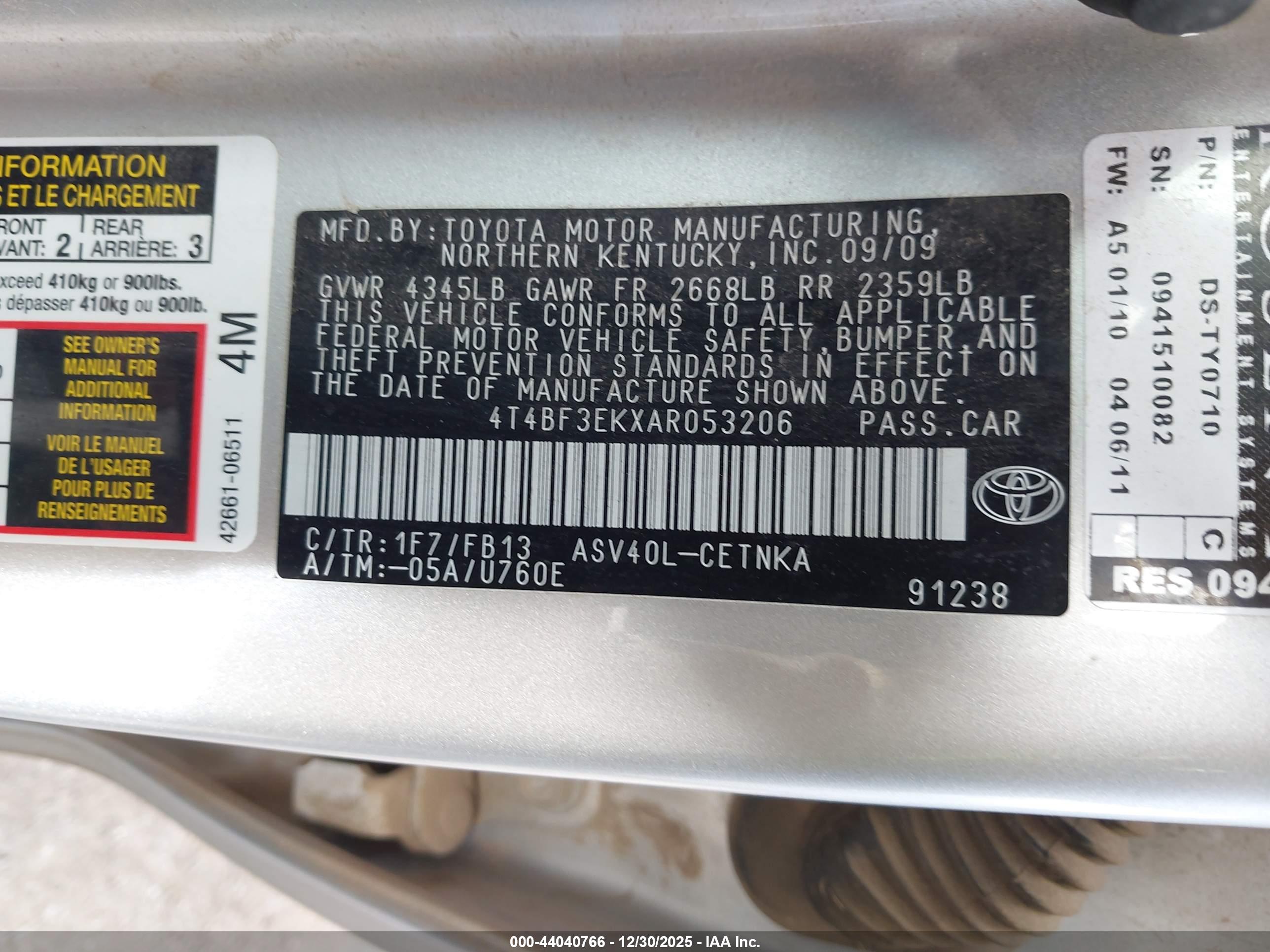 TOYOTA CAMRY image 9