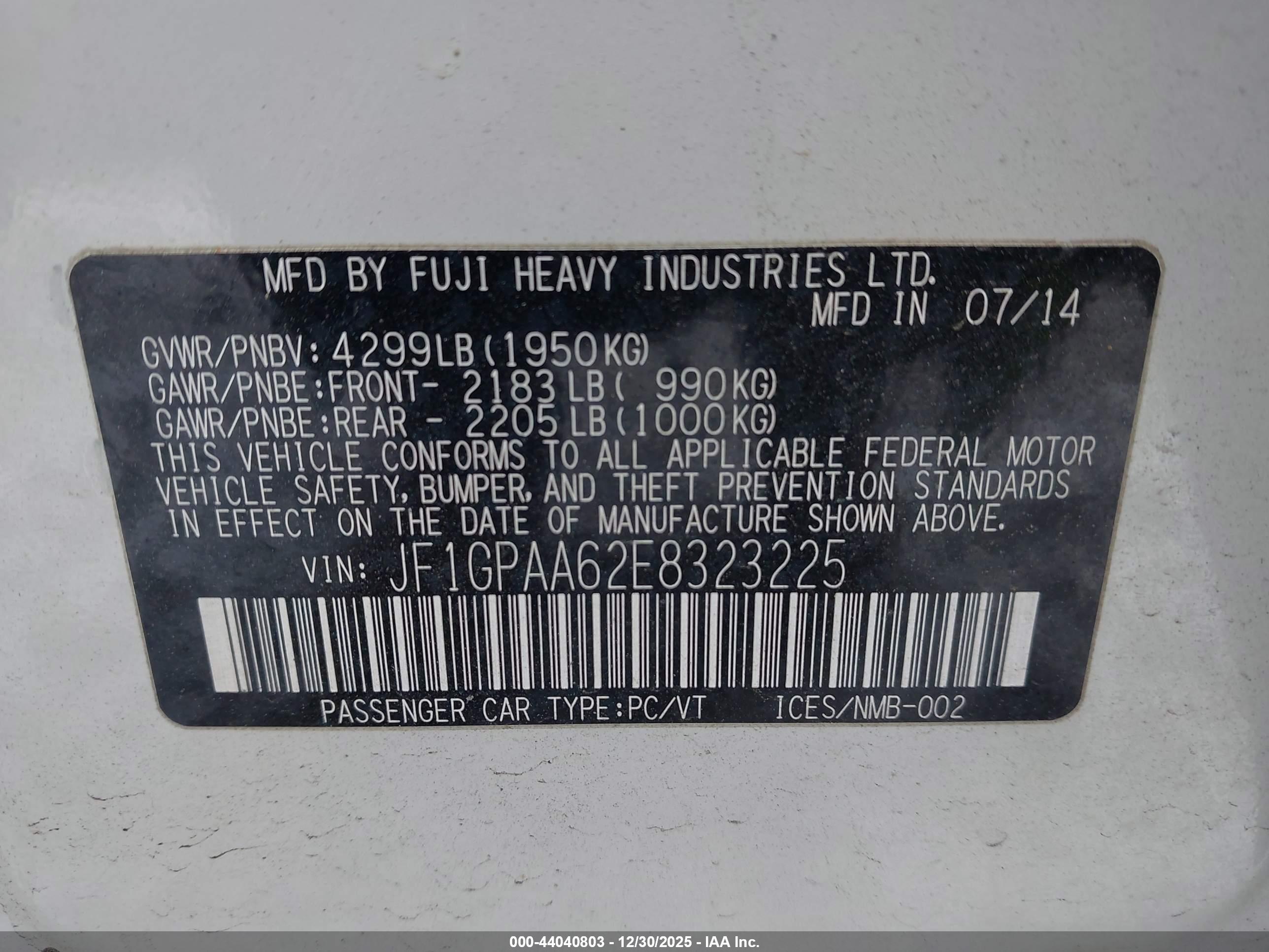 SUBARU IMPREZA image 9