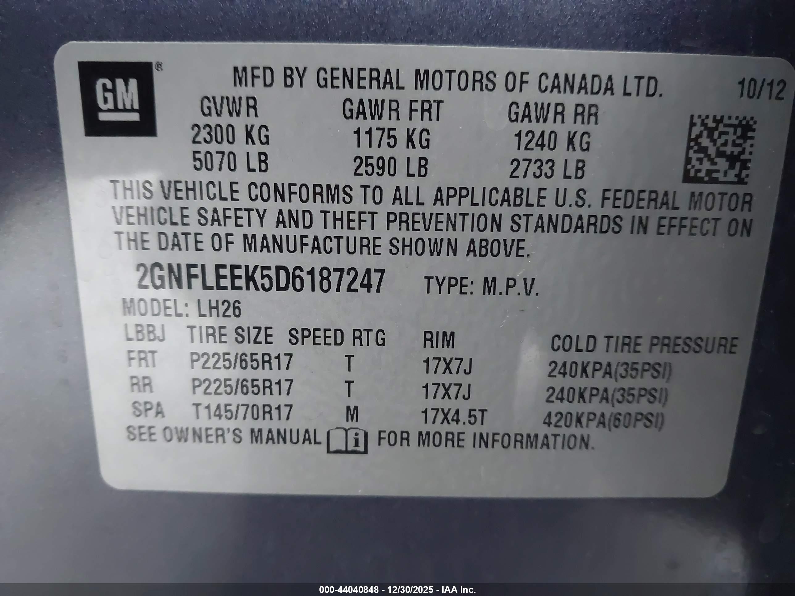 CHEVROLET EQUINOX image 9