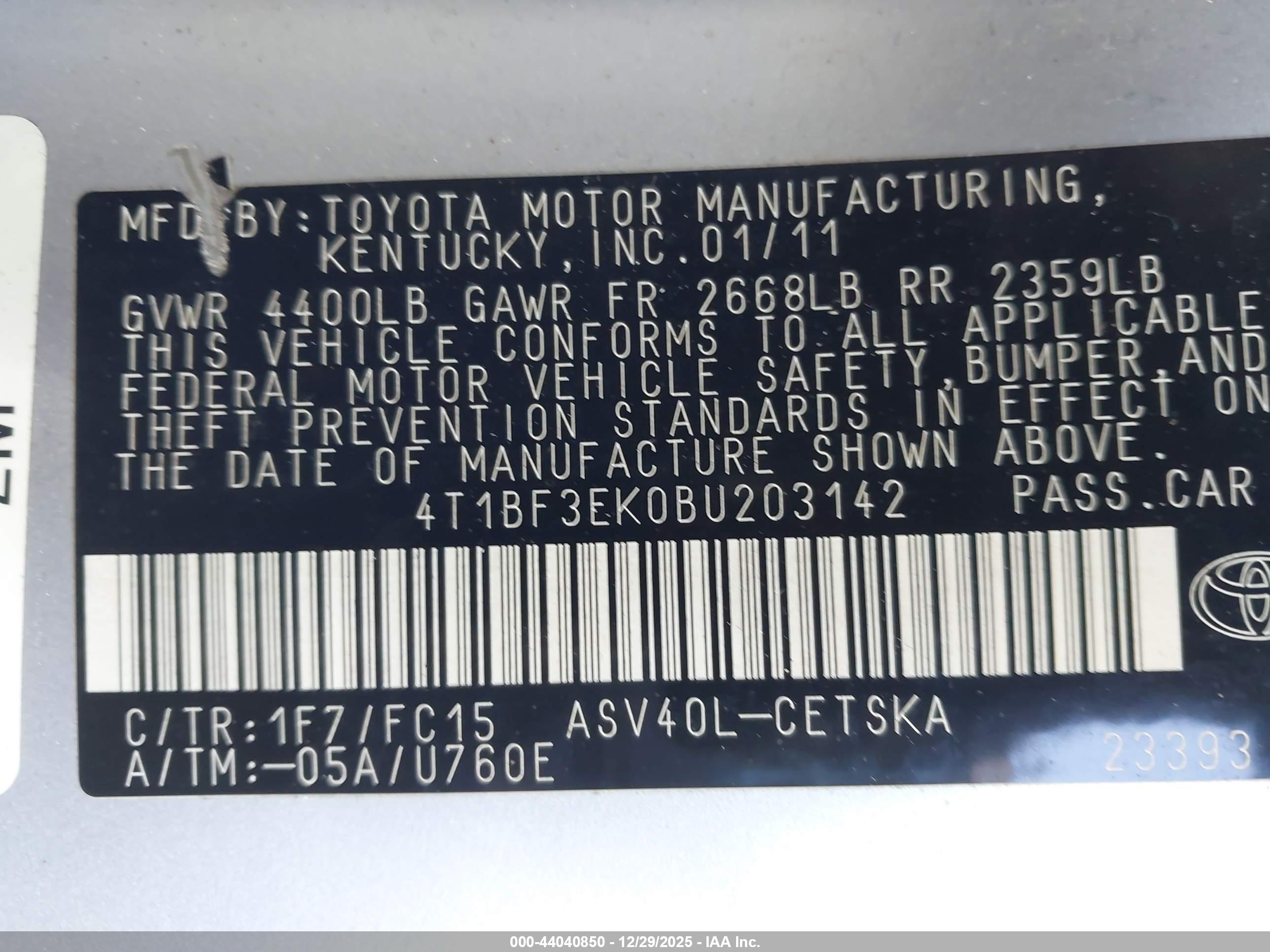 TOYOTA CAMRY image 9
