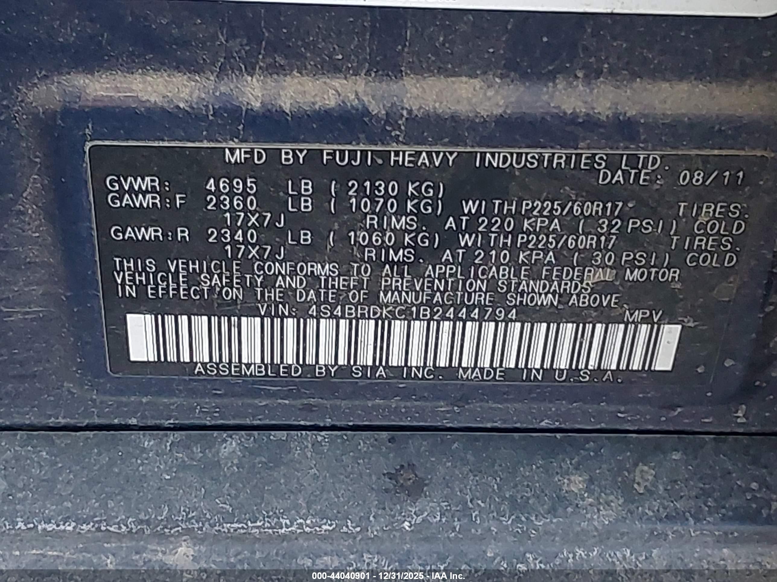 SUBARU OUTBACK image 9