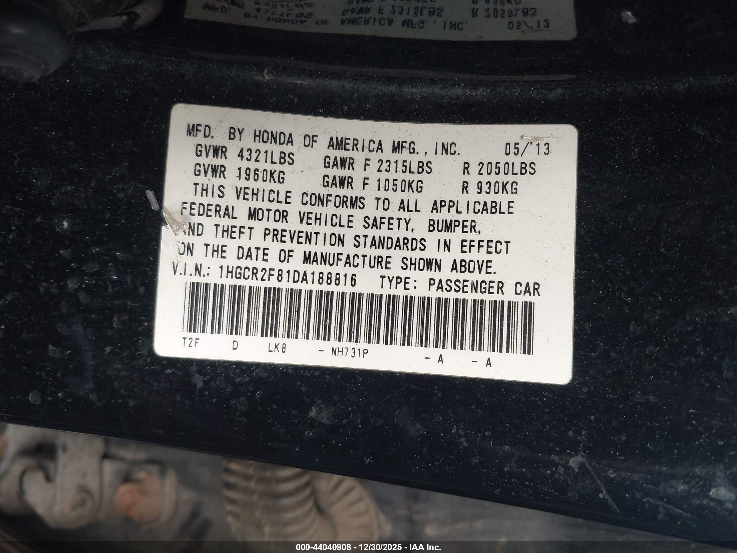 HONDA ACCORD image 9
