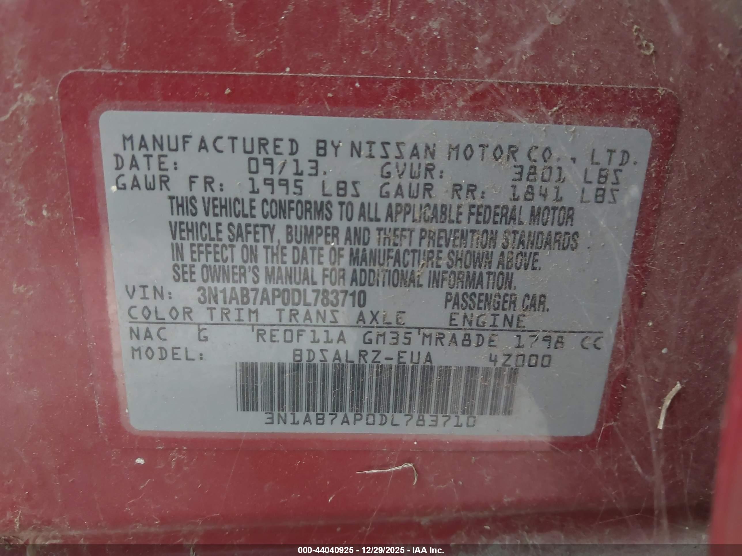 NISSAN SENTRA image 9