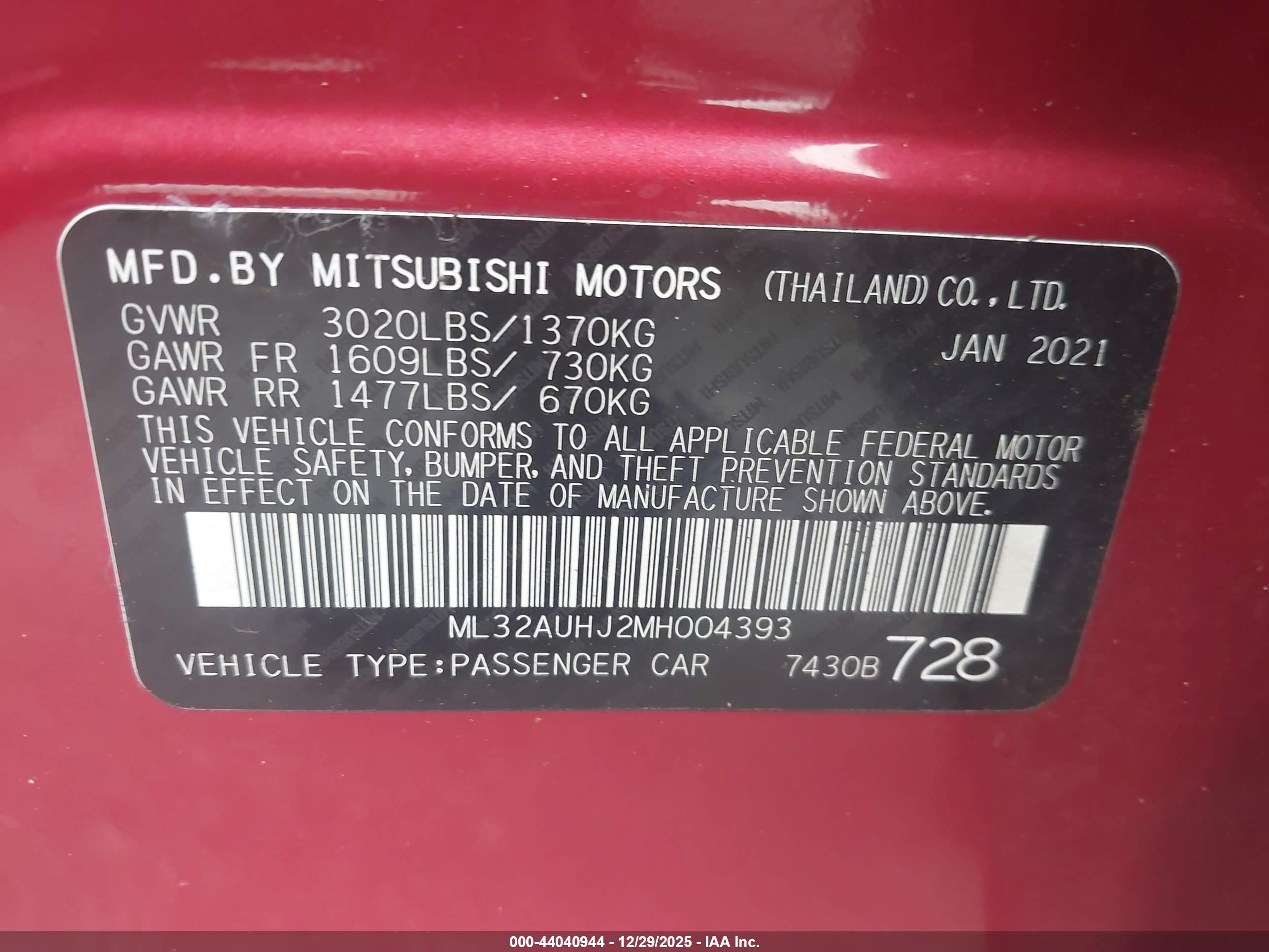 MITSUBISHI MIRAGE image 9