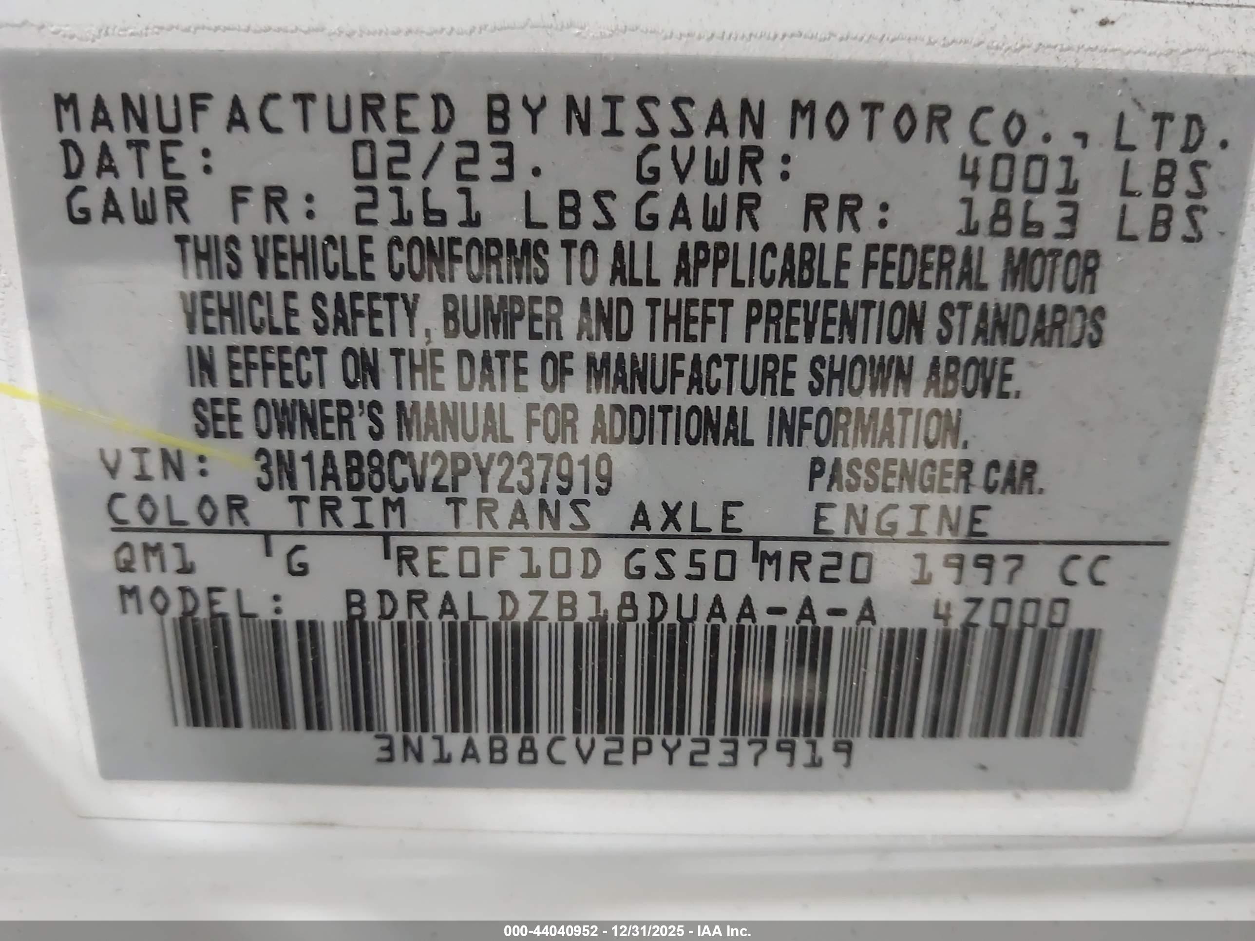NISSAN SENTRA image 9