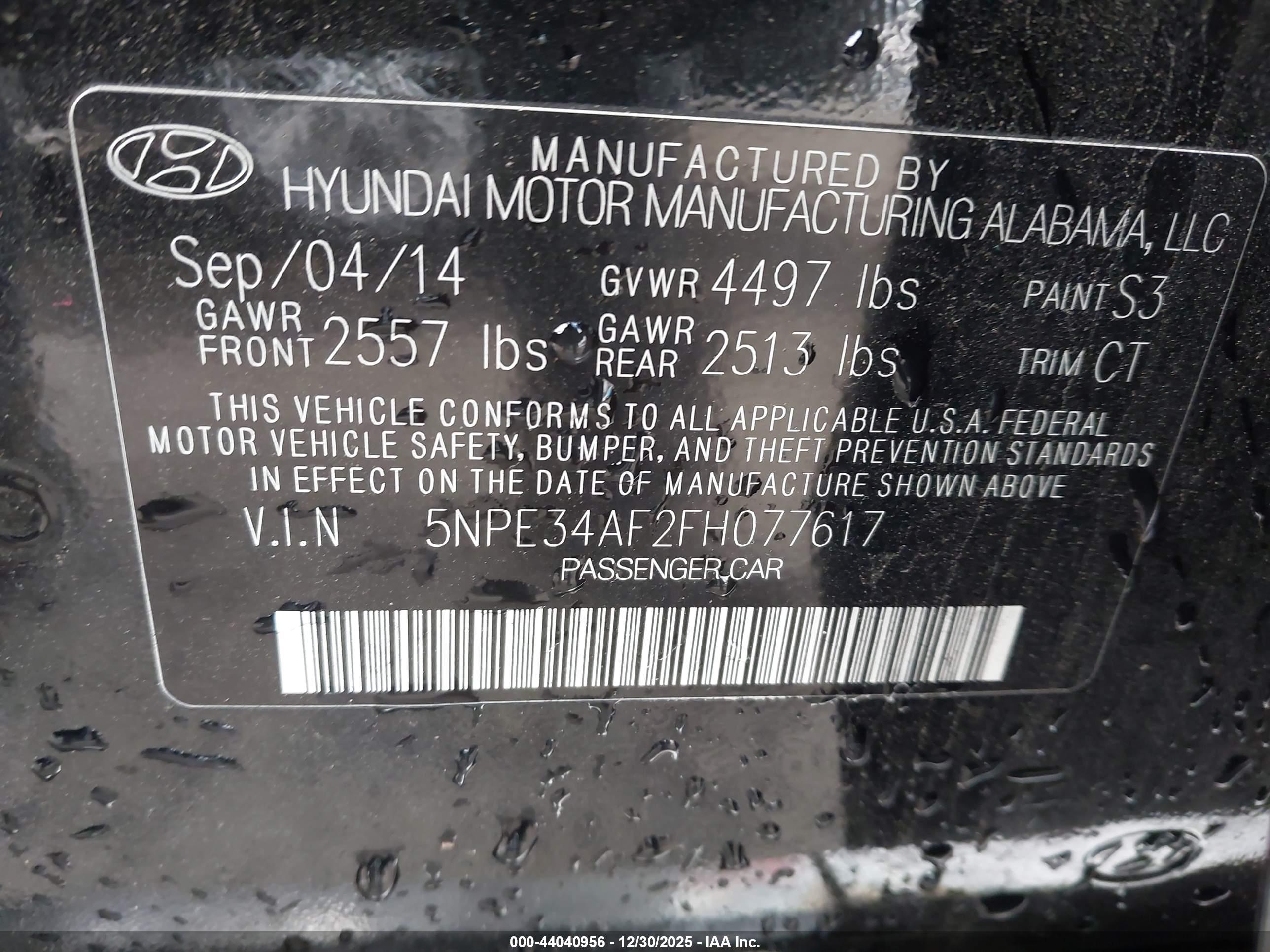 HYUNDAI SONATA image 9
