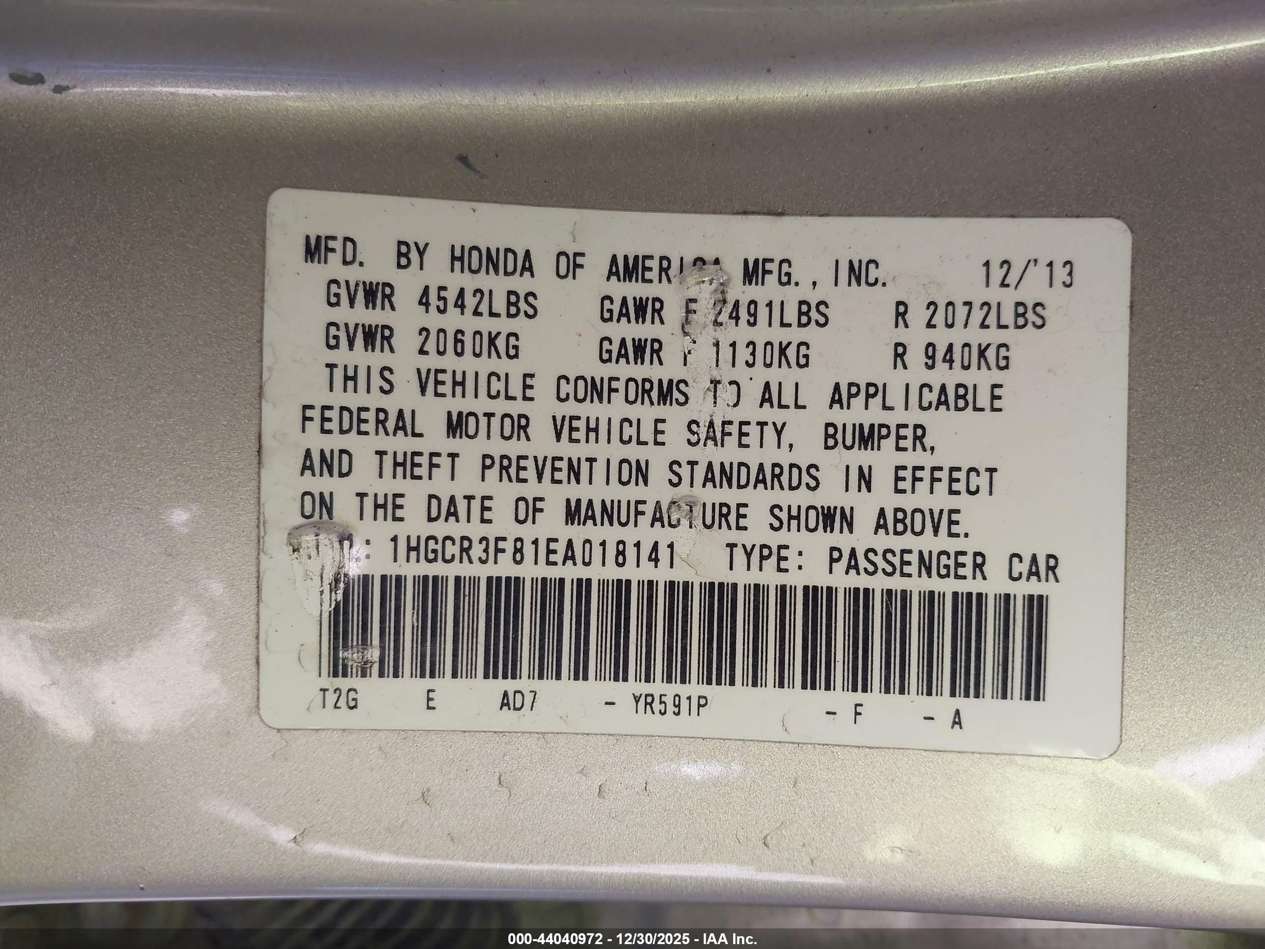 HONDA ACCORD image 9