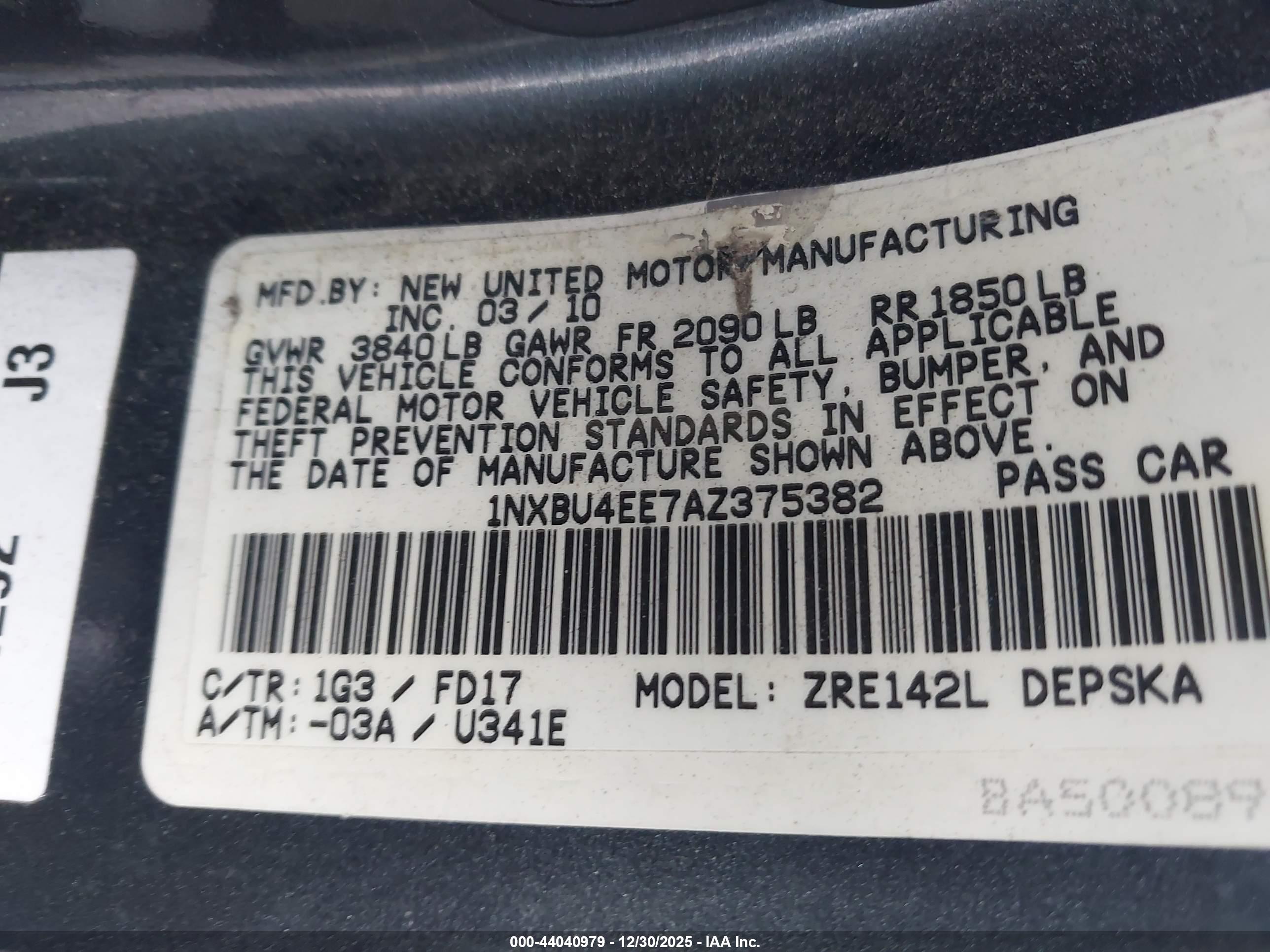 TOYOTA COROLLA image 9