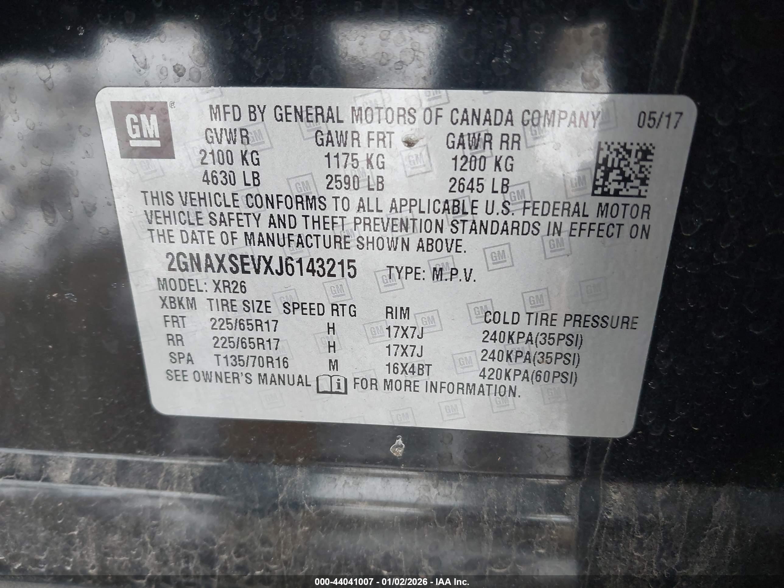 CHEVROLET EQUINOX image 9