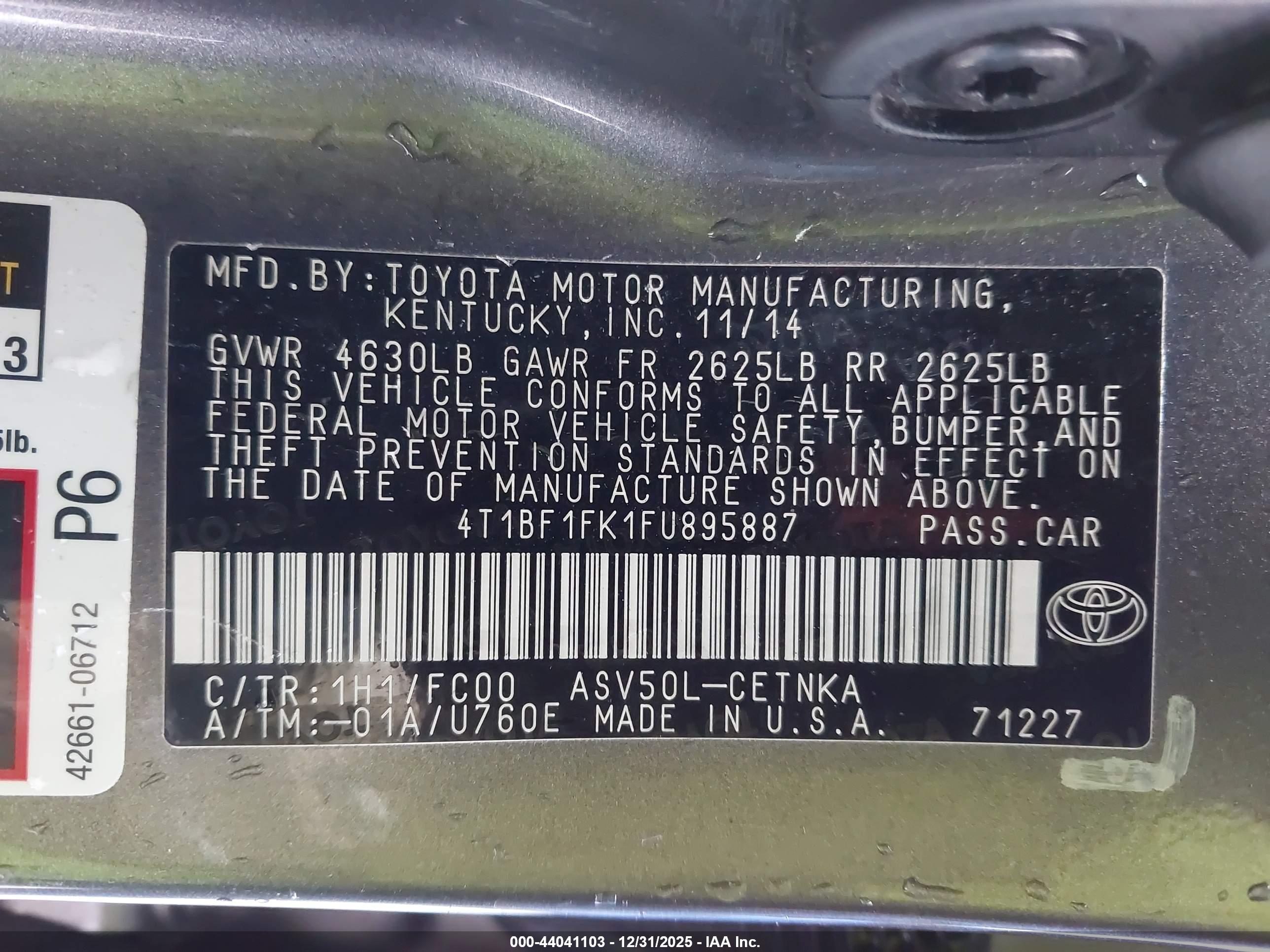 TOYOTA CAMRY image 9