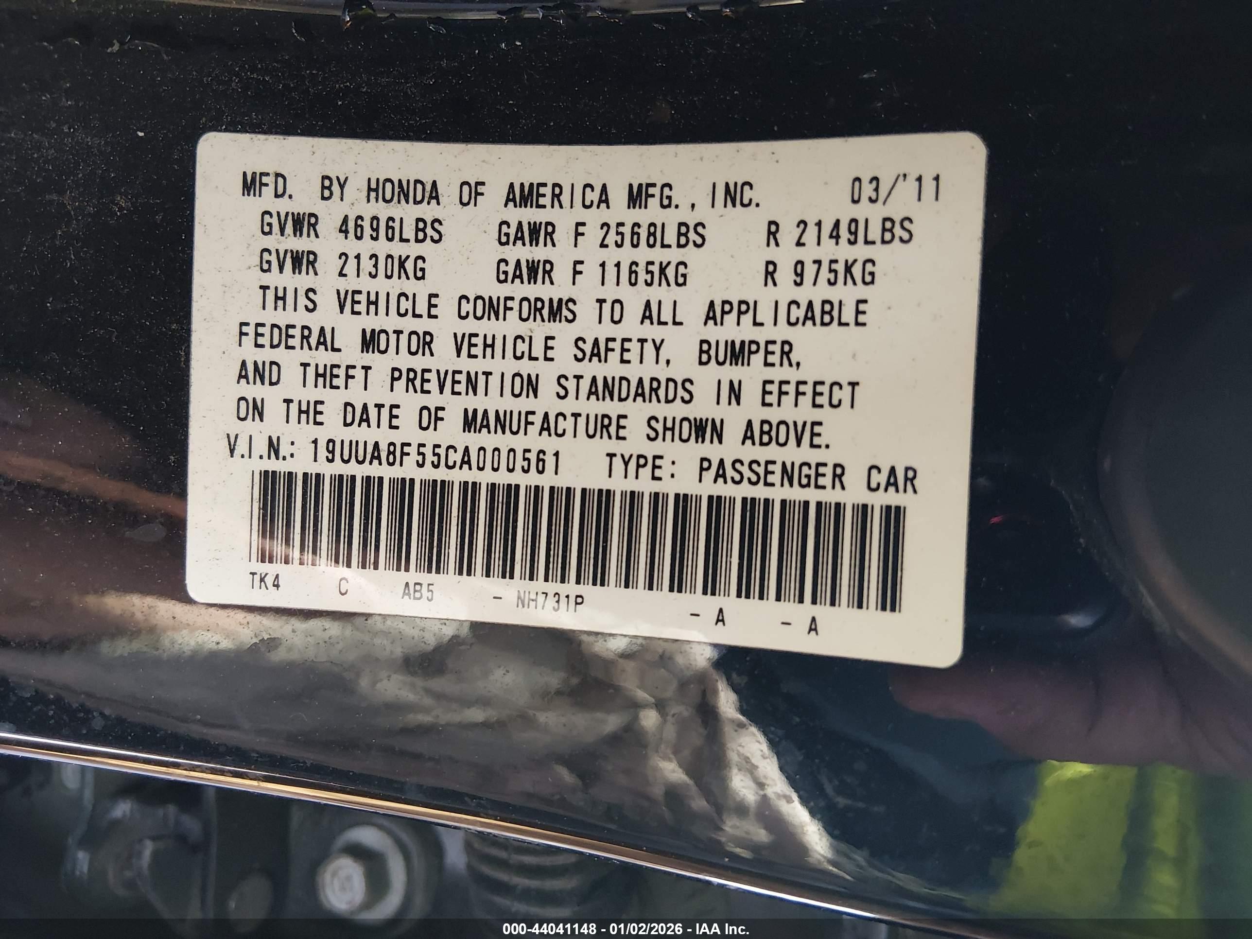 ACURA TL image 9