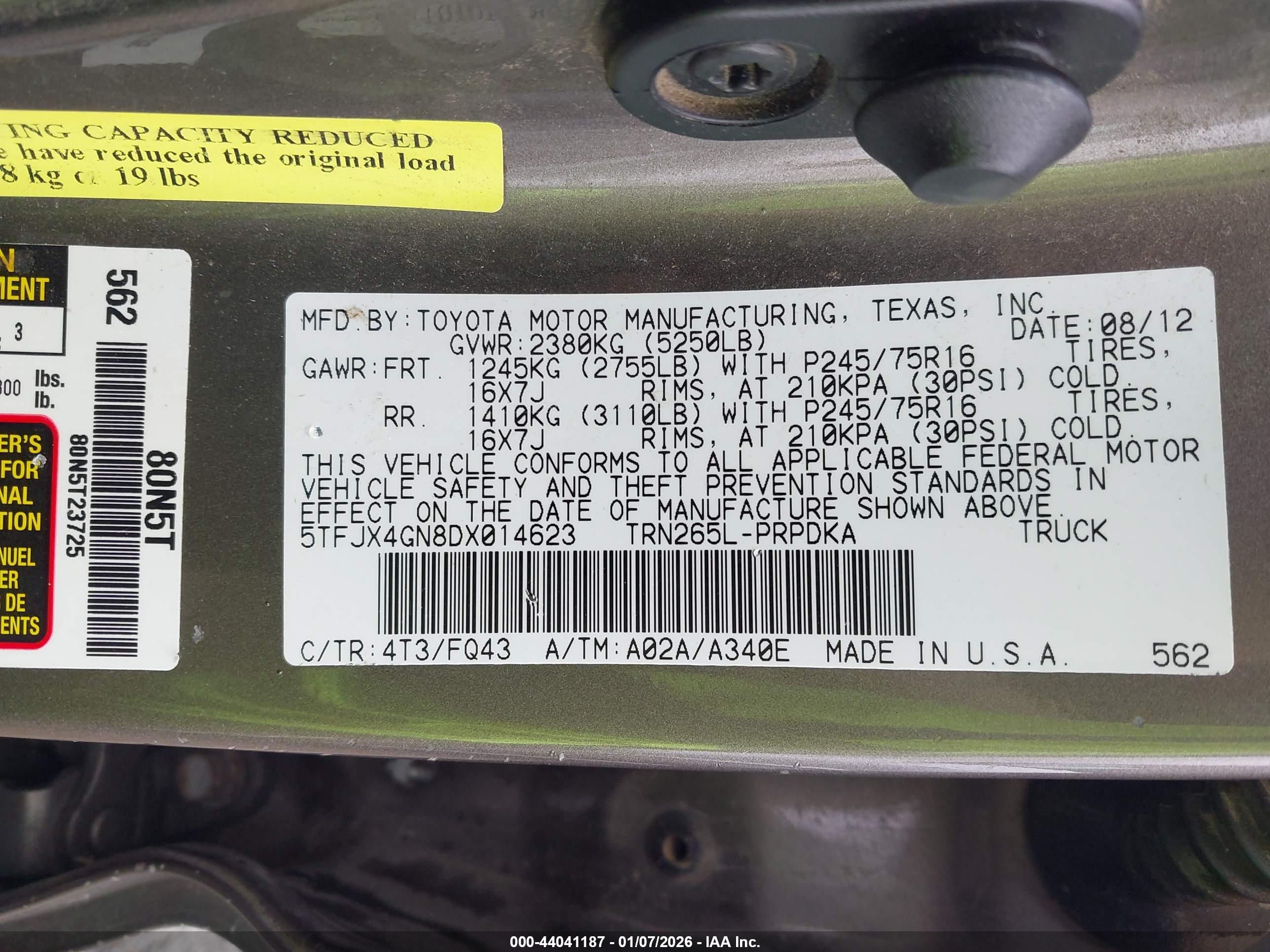 TOYOTA TACOMA image 9