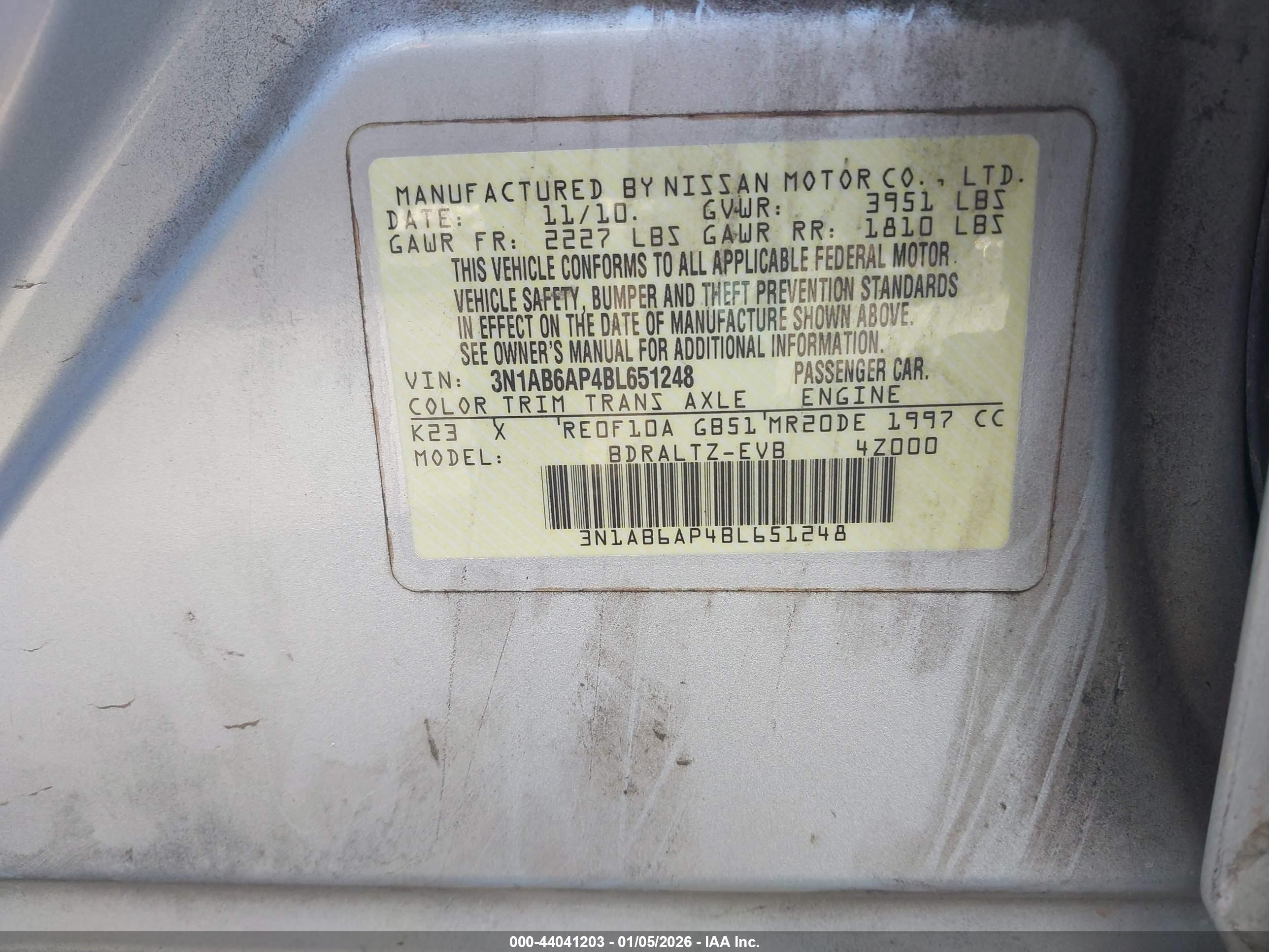 NISSAN SENTRA image 9