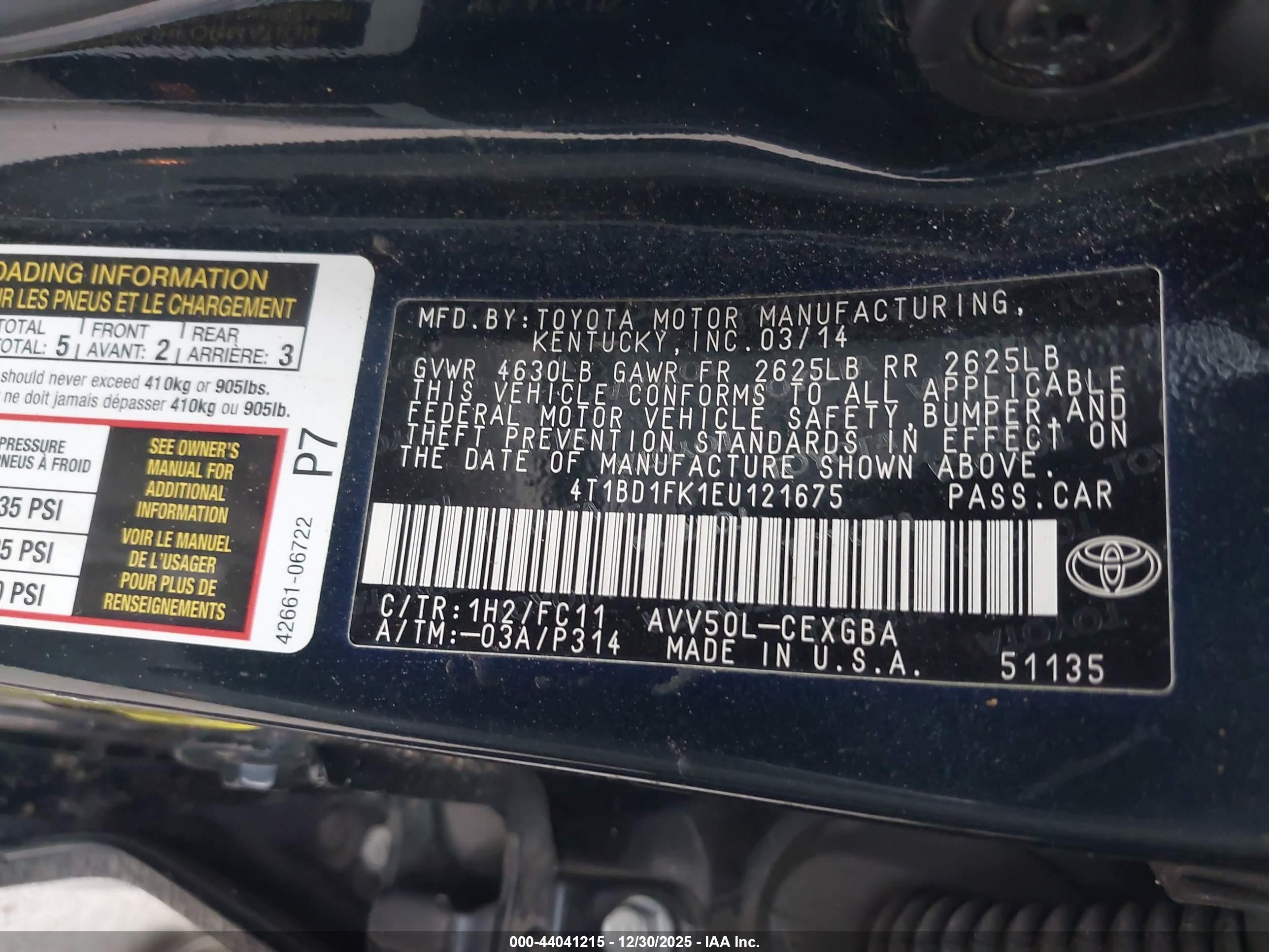 TOYOTA CAMRY image 9