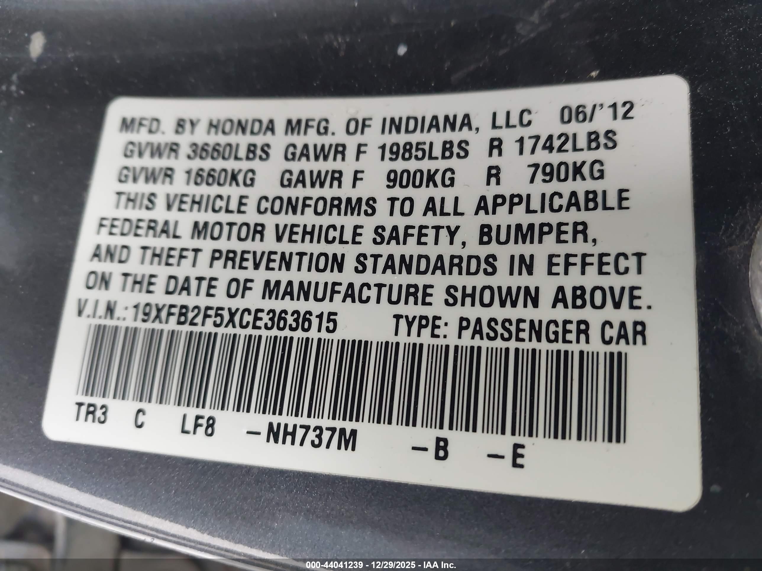 HONDA CIVIC image 9