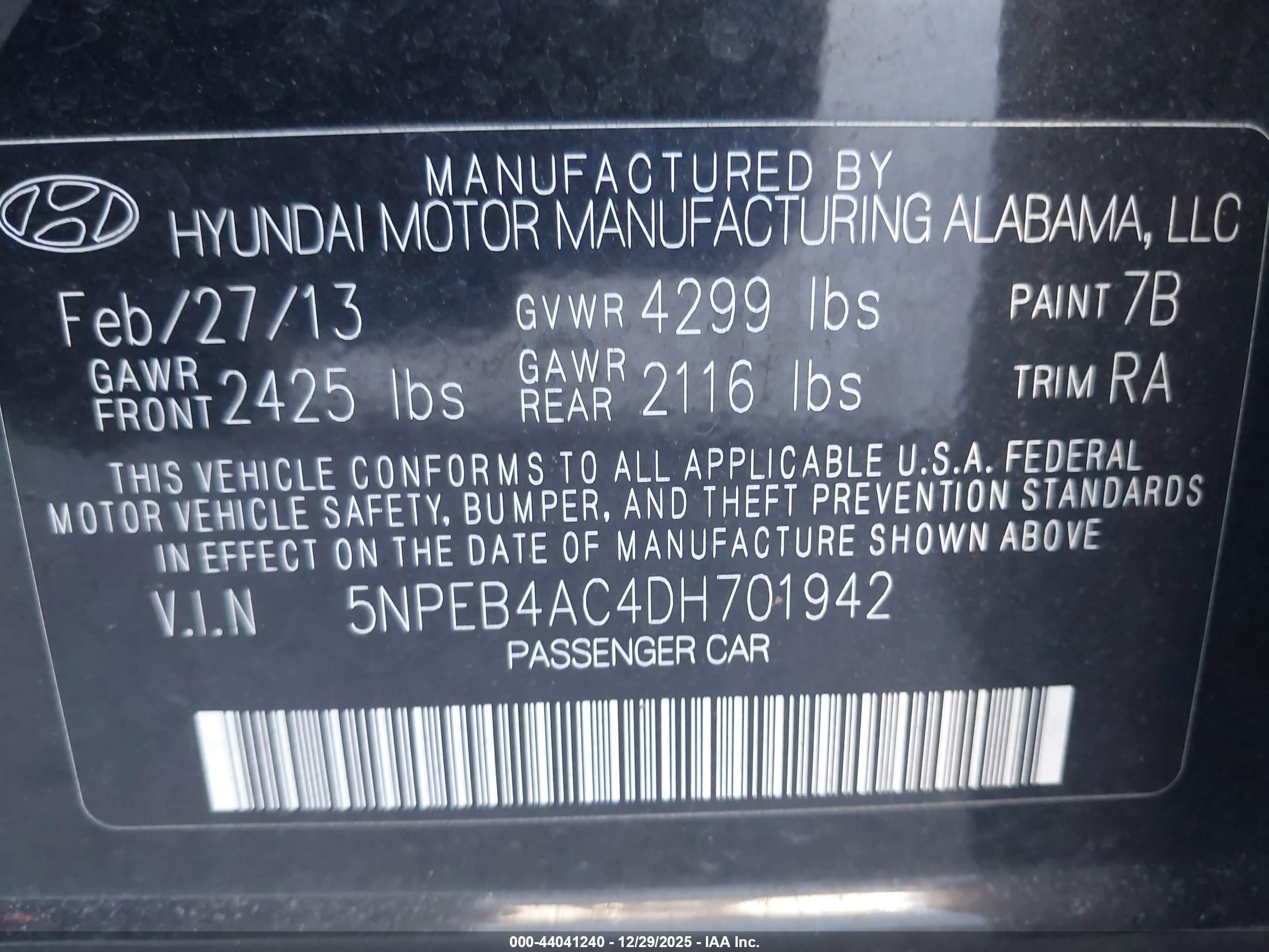 HYUNDAI SONATA image 9