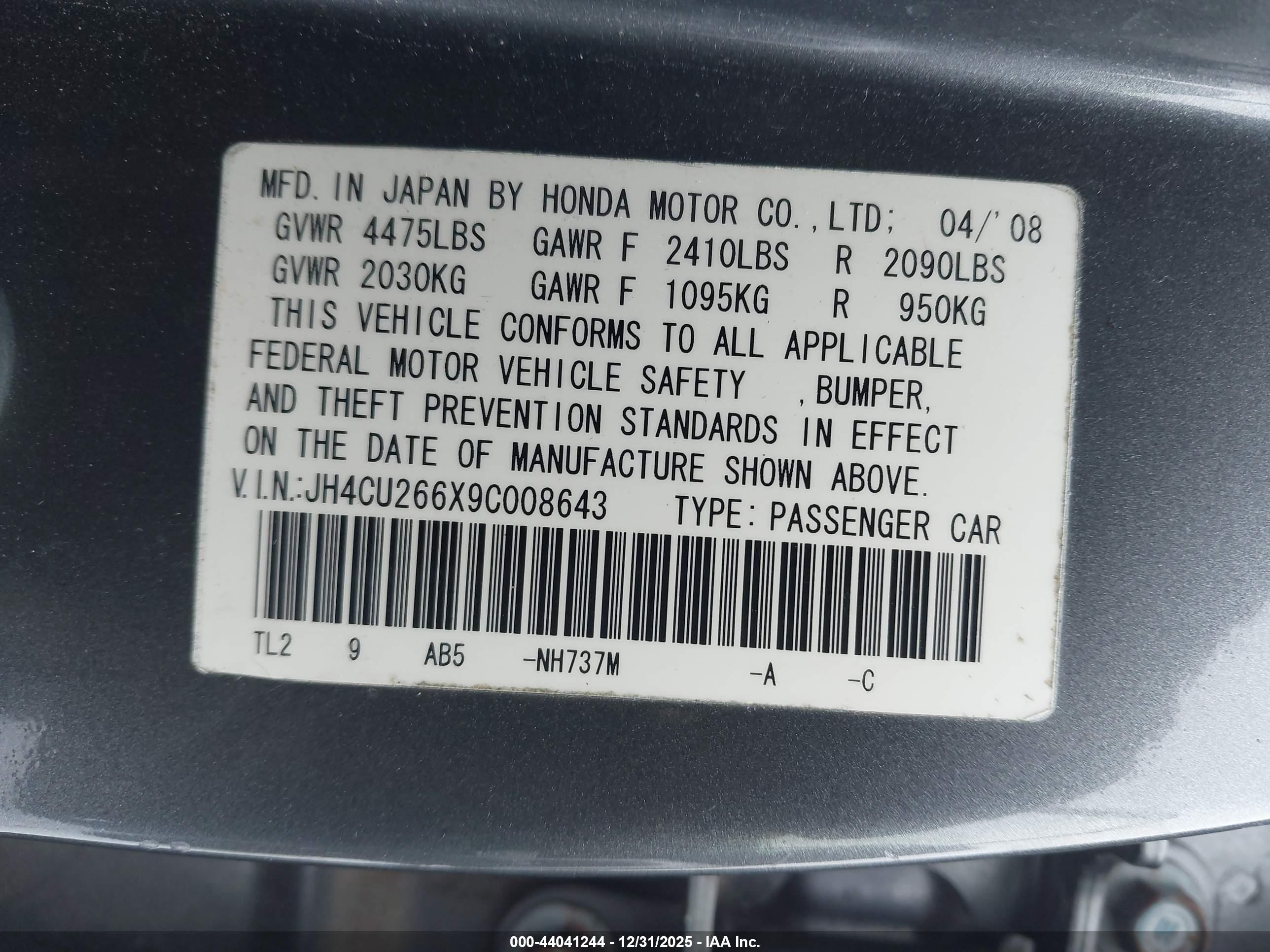 ACURA TSX image 9