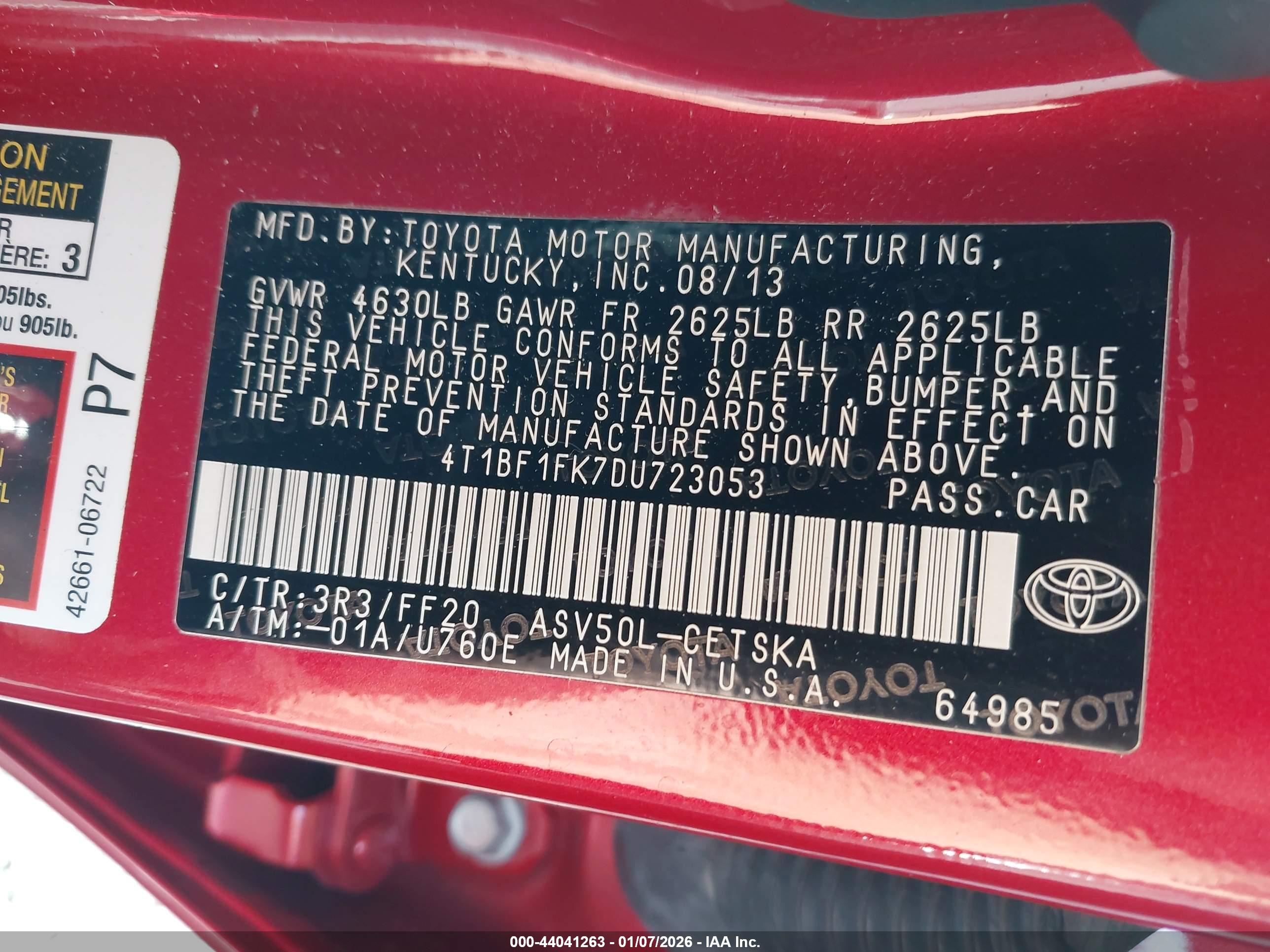 TOYOTA CAMRY image 9