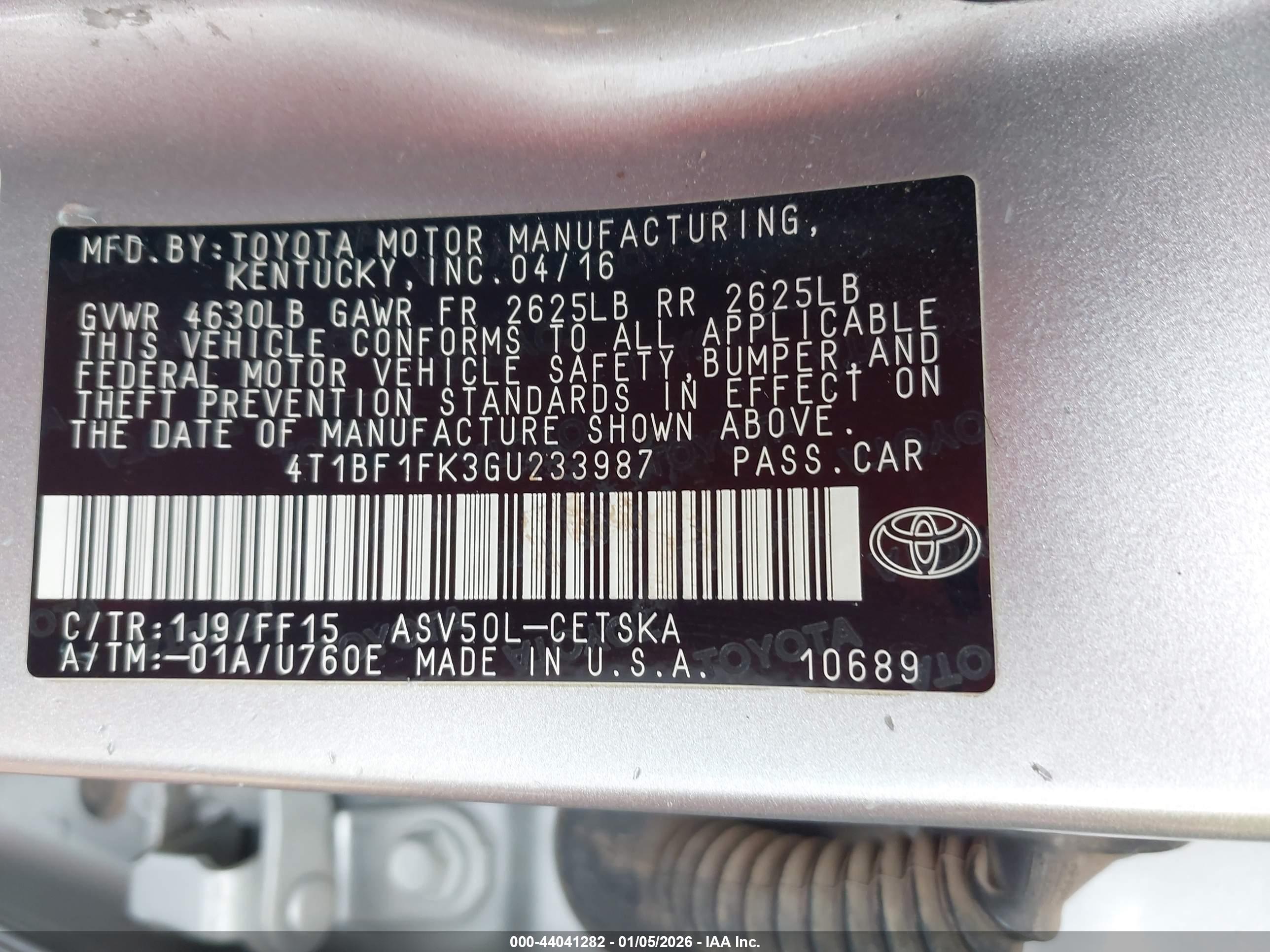 TOYOTA CAMRY image 9